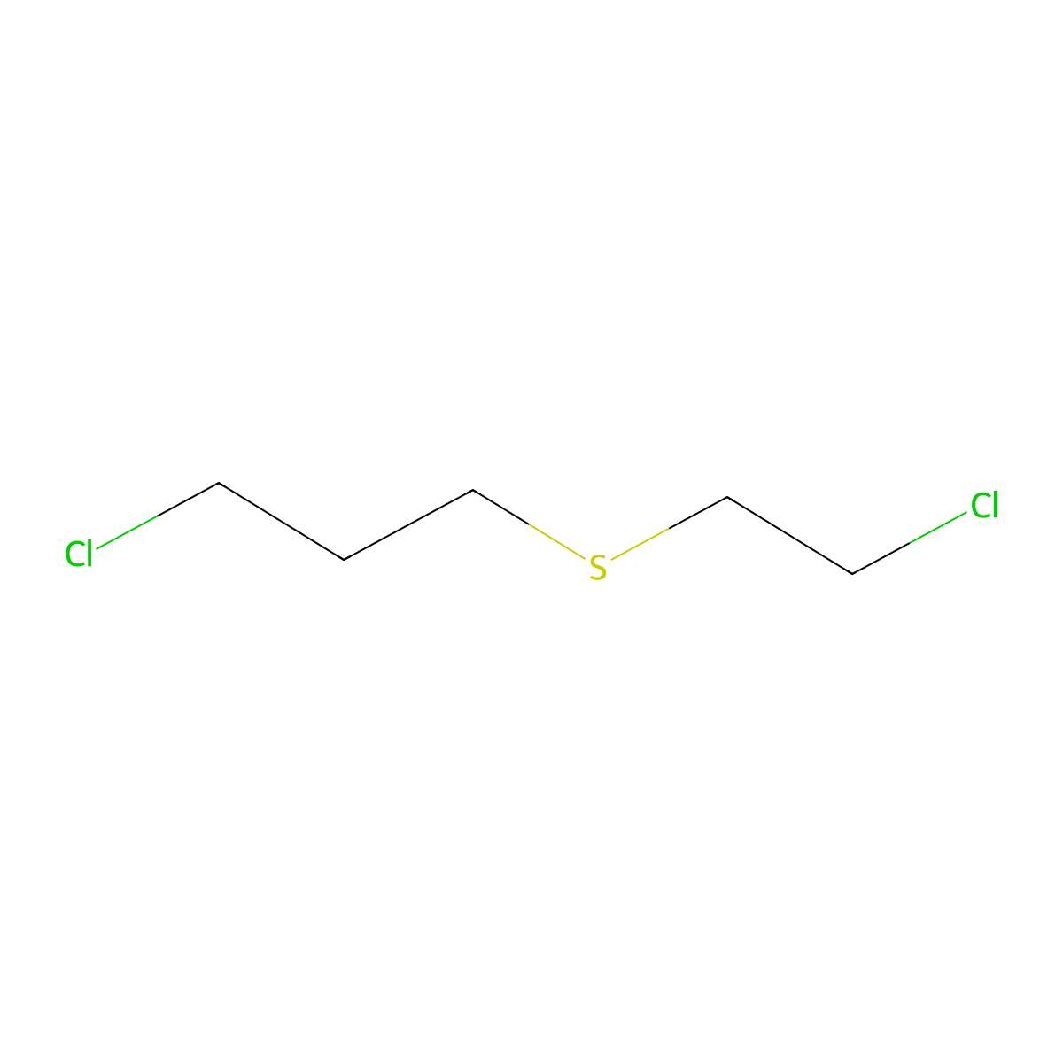 2-Chloroethyl-3-chloropropylsulfide molecular structure, CAS 71784-01-5