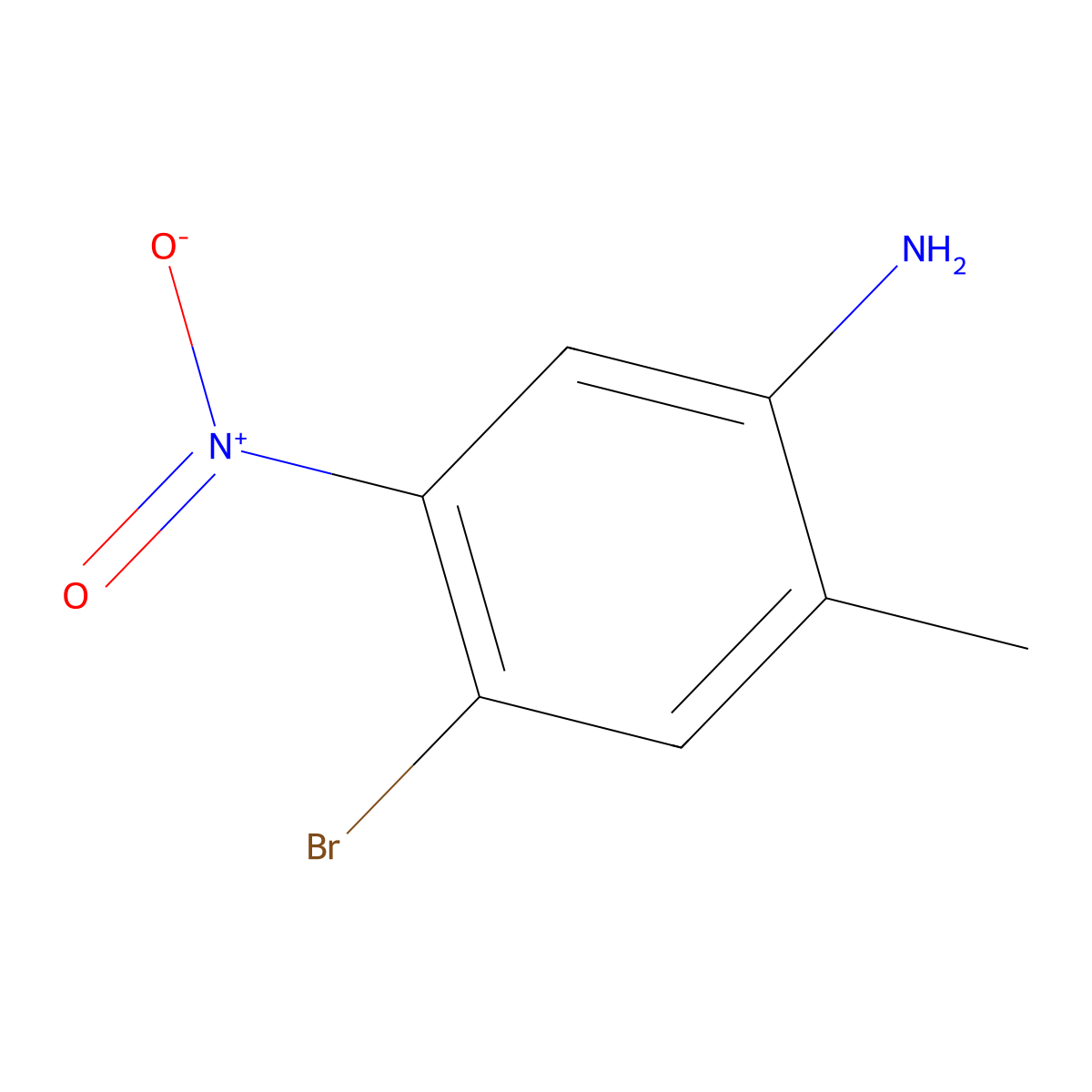 4-Bromo-2-methyl-5-nitroaniline molecular structure, CAS 71785-48-3