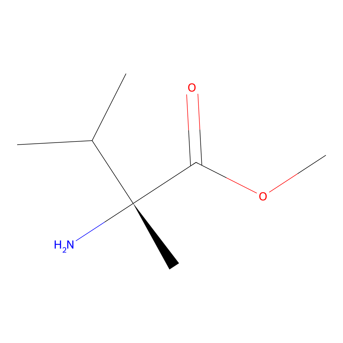 2-Methyl-D-valine methyl ester molecular structure, CAS 71785-68-7