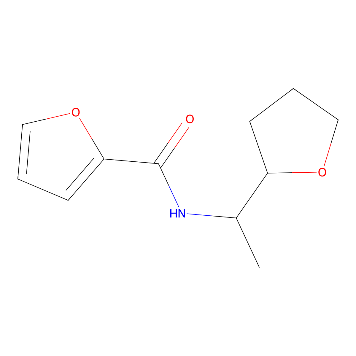 N-[1-(oxolan-2-yl)ethyl]furan-2-carboxamide molecular structure, CAS 717858-12-3