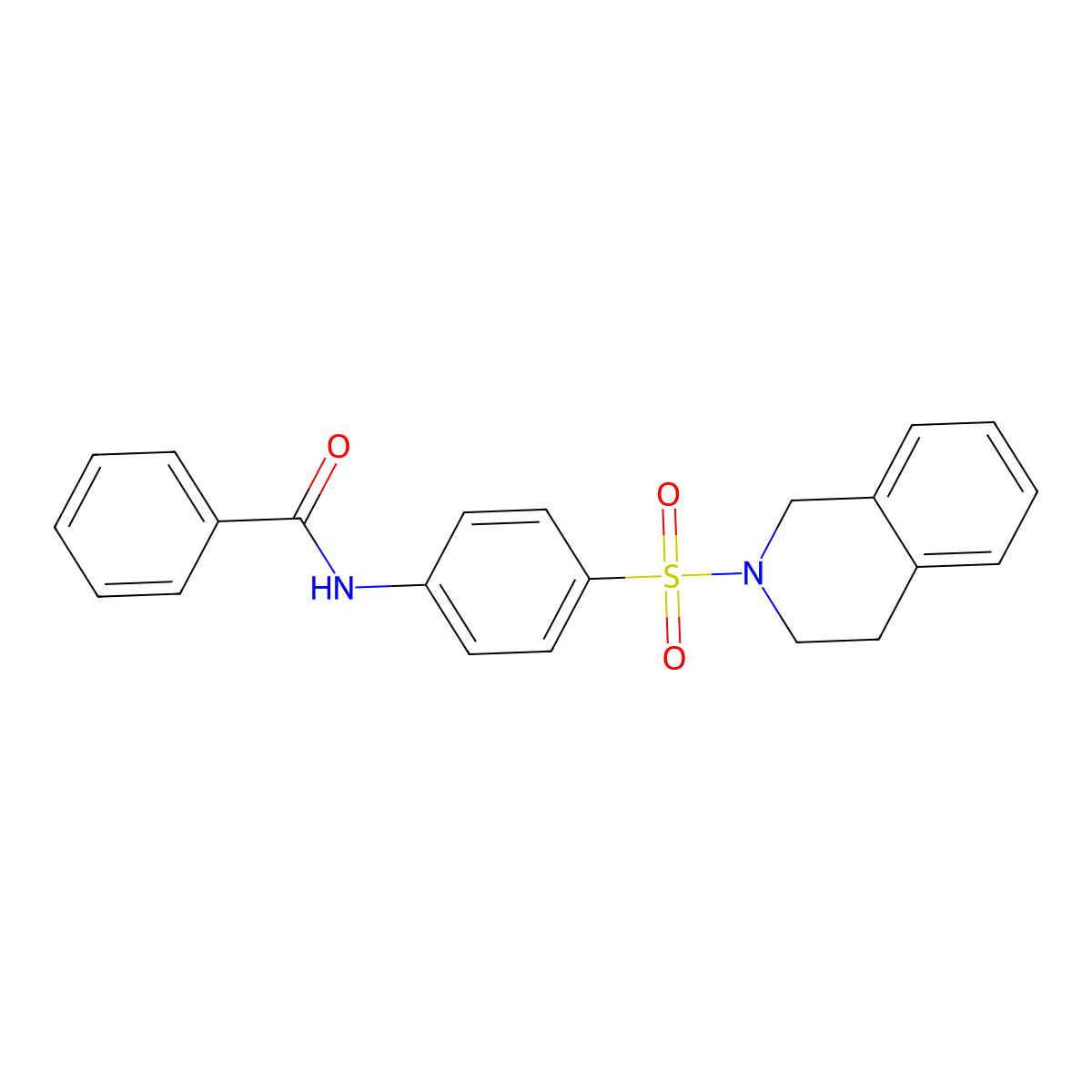N-[4-(3,4-dihydro-2(1H)-isoquinolinylsulfonyl)phenyl]benzamide molecular structure, CAS 717859-01-3