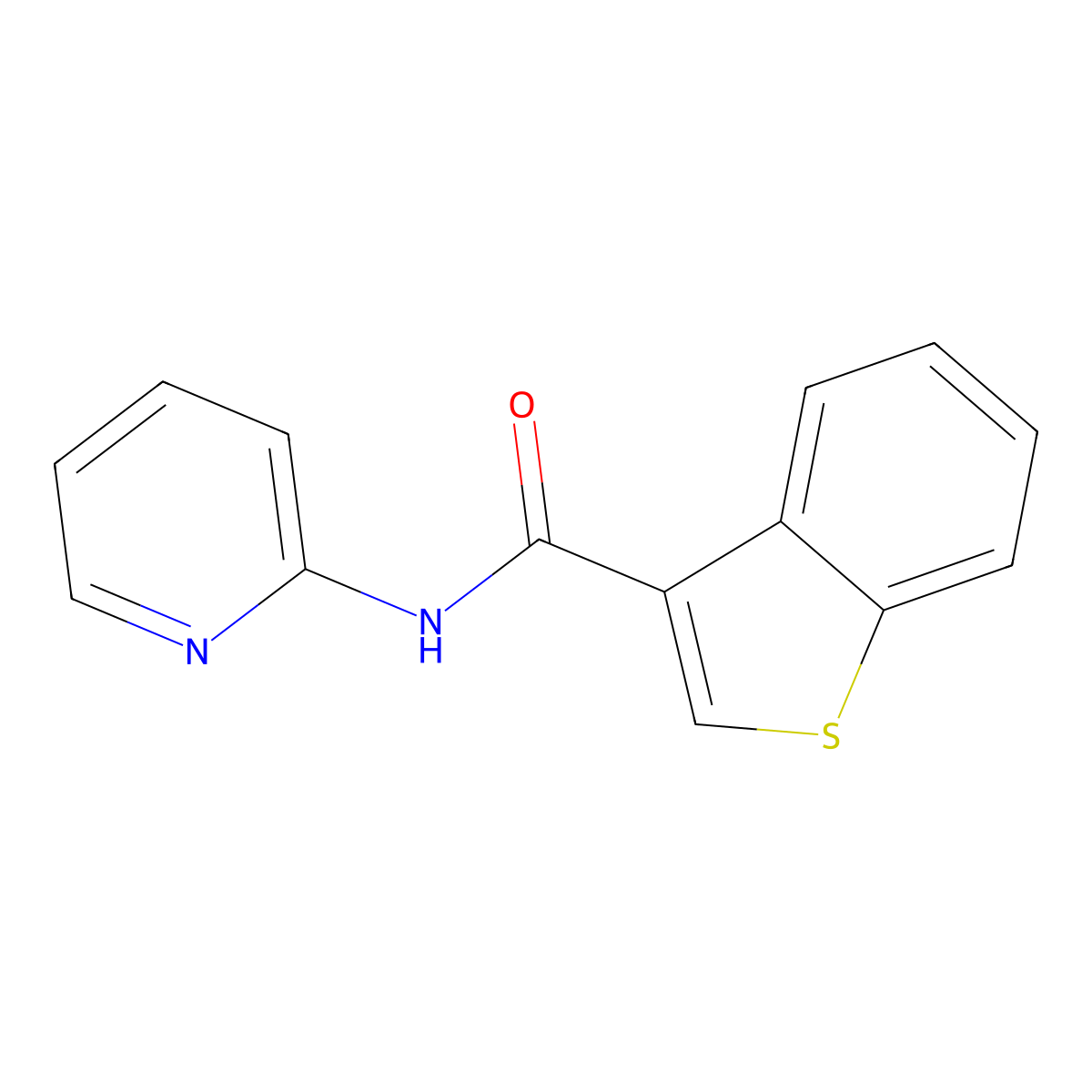Benzo[b]thiophene-3-carboxamide, N-2-pyridinyl-(9CI) molecular structure, CAS 717859-48-8