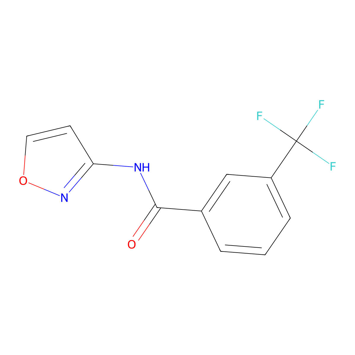 N-(1,2-oxazol-3-yl)-3-(trifluoromethyl)benzamide molecular structure, CAS 717860-36-1