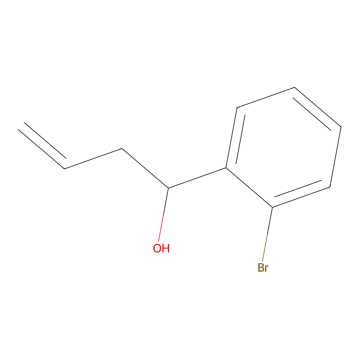 1-(2-Bromophenyl)but-3-en-1-ol molecular structure, CAS 71787-51-4