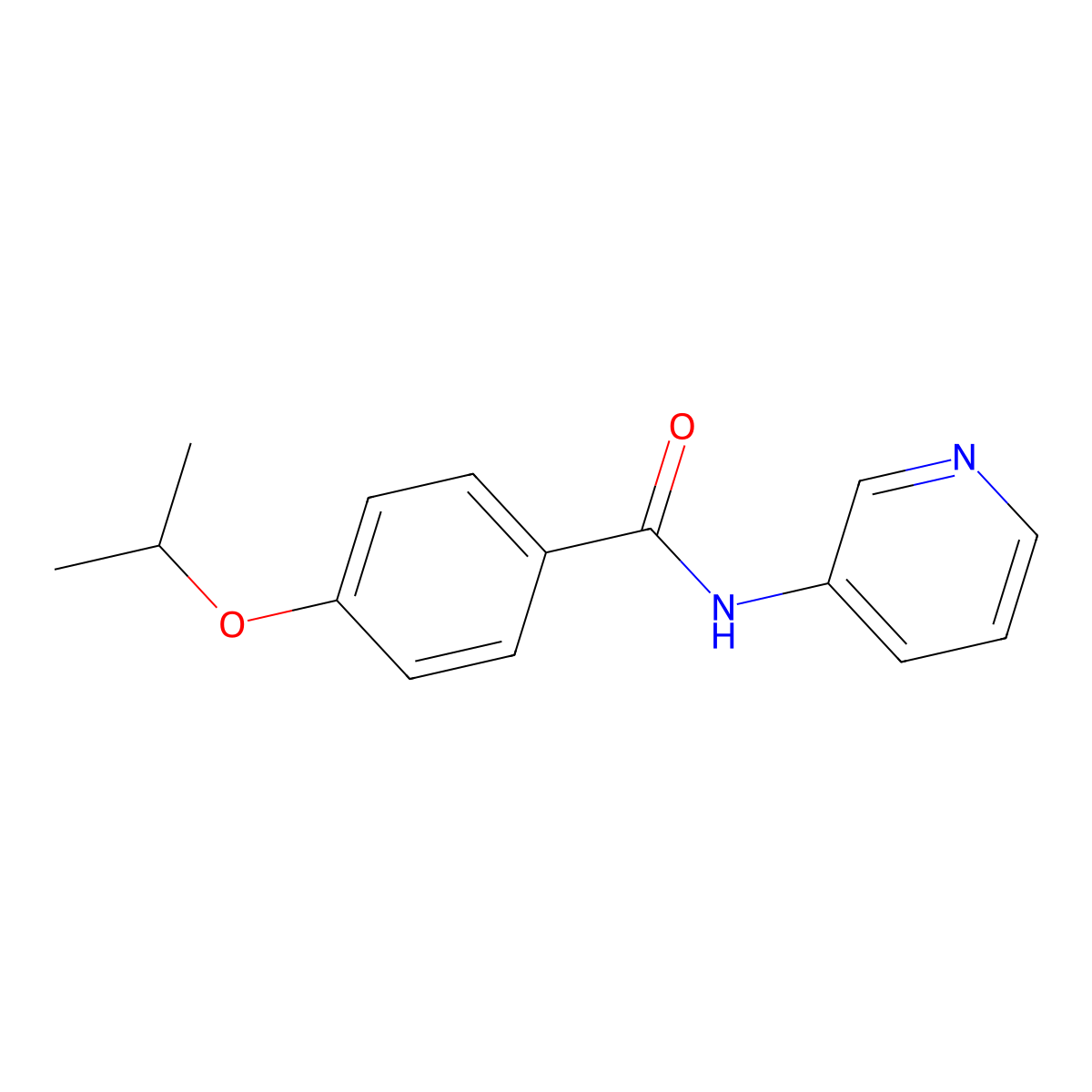 4-propan-2-yloxy-N-pyridin-3-ylbenzamide molecular structure, CAS 717871-24-4