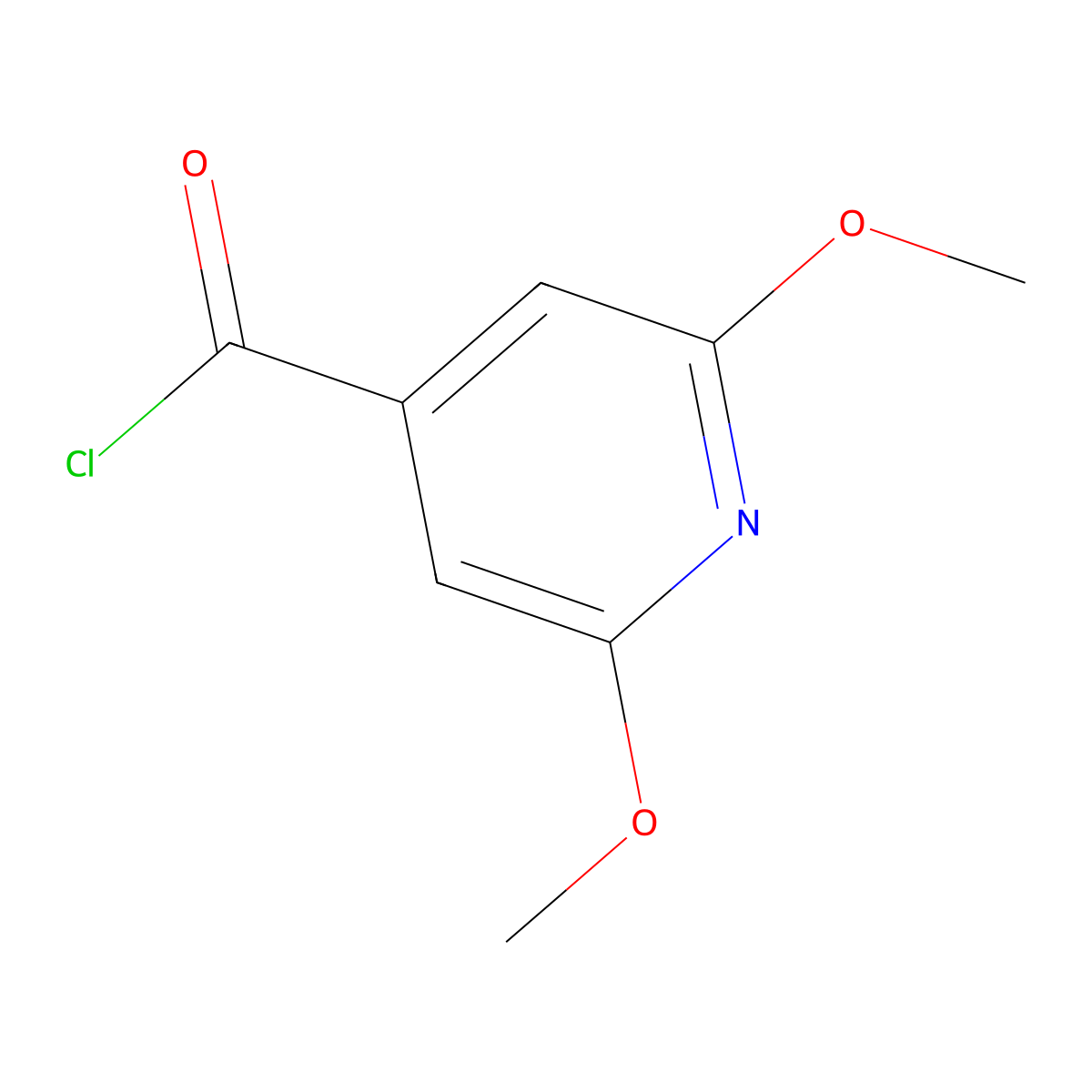 2,6-Dimethoxypyridine-4-carbonyl chloride molecular structure, CAS 717871-77-7