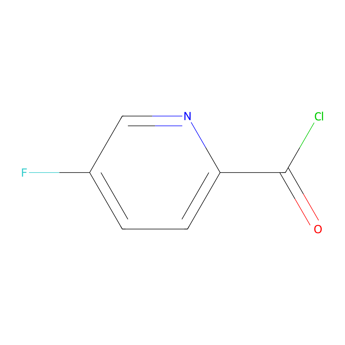 5-Fluoropyridine-2-carbonyl chloride molecular structure, CAS 717871-83-5