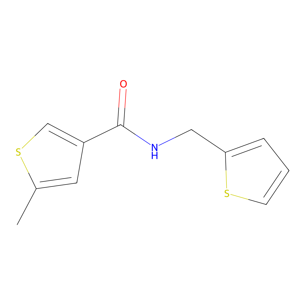 5-methyl-N-(thiophen-2-ylmethyl)thiophene-3-carboxamide molecular structure, CAS 717873-64-8