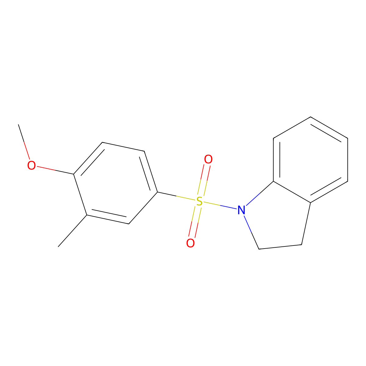 [(4-Methoxy-3-methylphenyl)sulfonyl]indoline molecular structure, CAS 717874-68-5