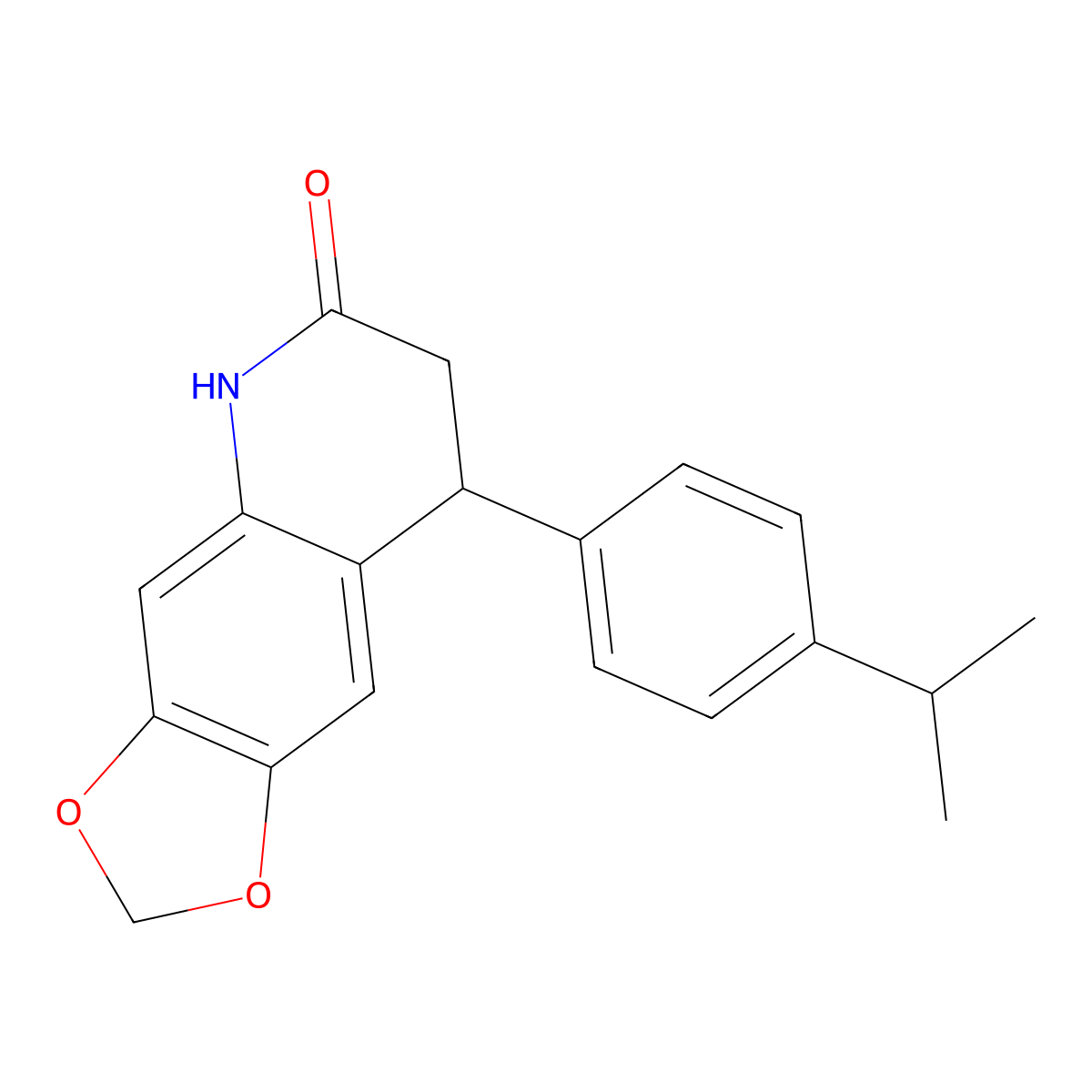 8-(4-propan-2-ylphenyl)-7,8-dihydro-5H-[1,3]dioxolo[4,5-g]quinolin-6-one molecular structure, CAS 717874-82-3