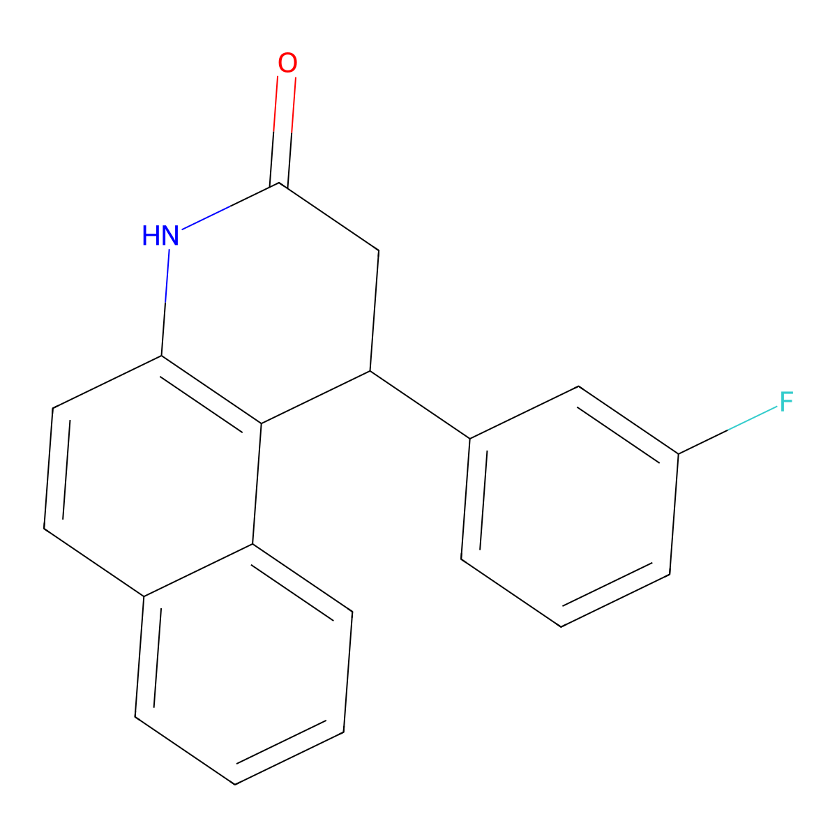 1-(3-fluorophenyl)-1,4-dihydrobenzo[f]quinolin-3(2H)-one molecular structure, CAS 717877-07-1