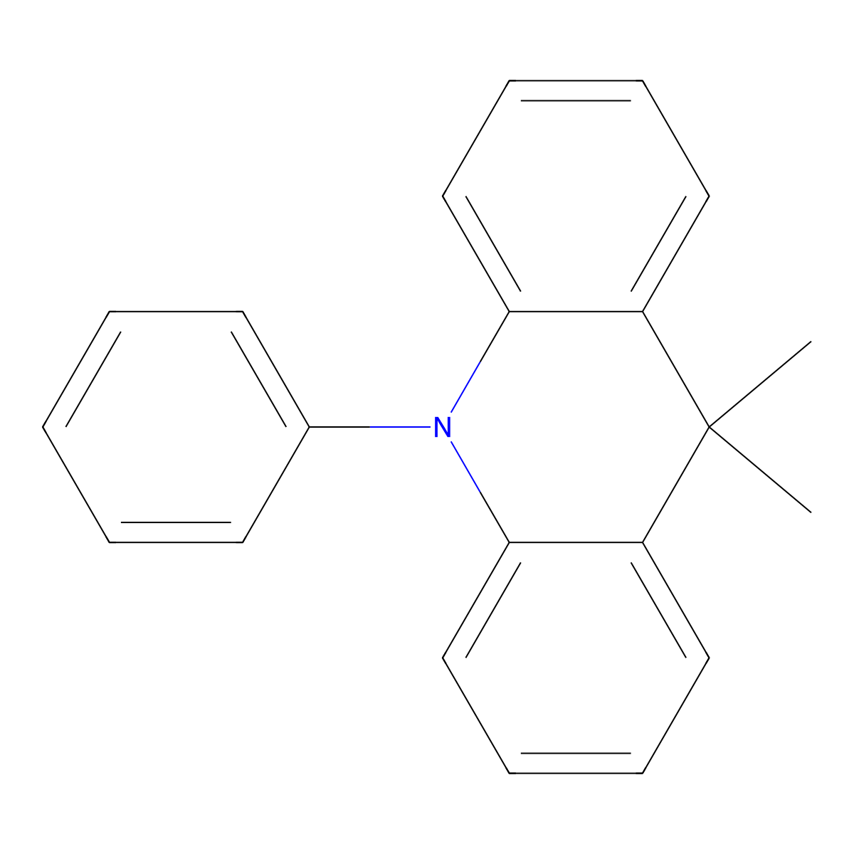 9,9-Dimethyl-10-phenyl-9,10-dihydroacridine molecular structure, CAS 717880-39-2