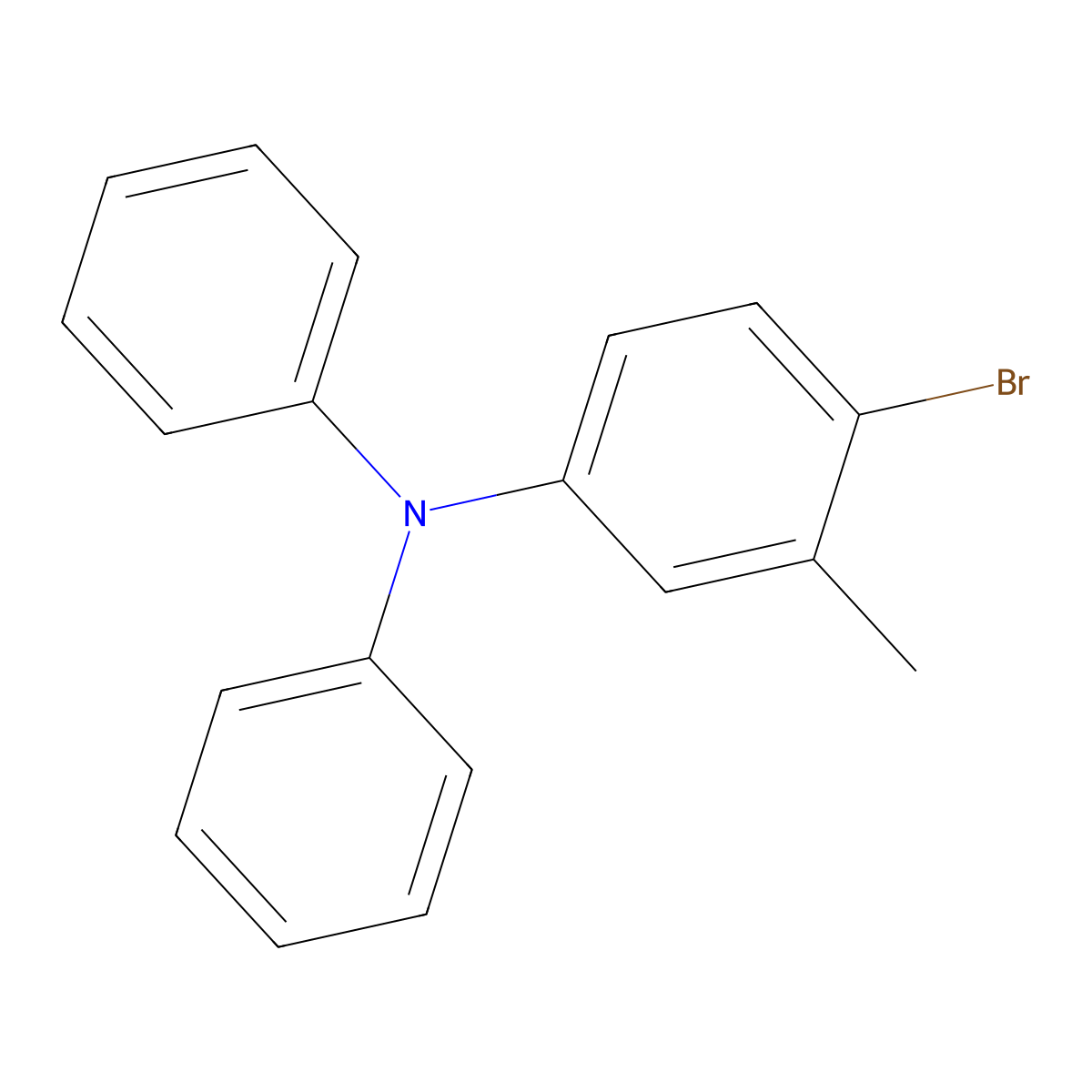 4-Bromo-3-methyl-N,N-diphenylaniline molecular structure, CAS 717880-57-4
