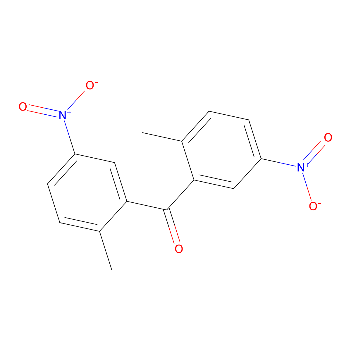 Bis(2-methyl-5-nitrophenyl)methanone molecular structure, CAS 717880-97-2