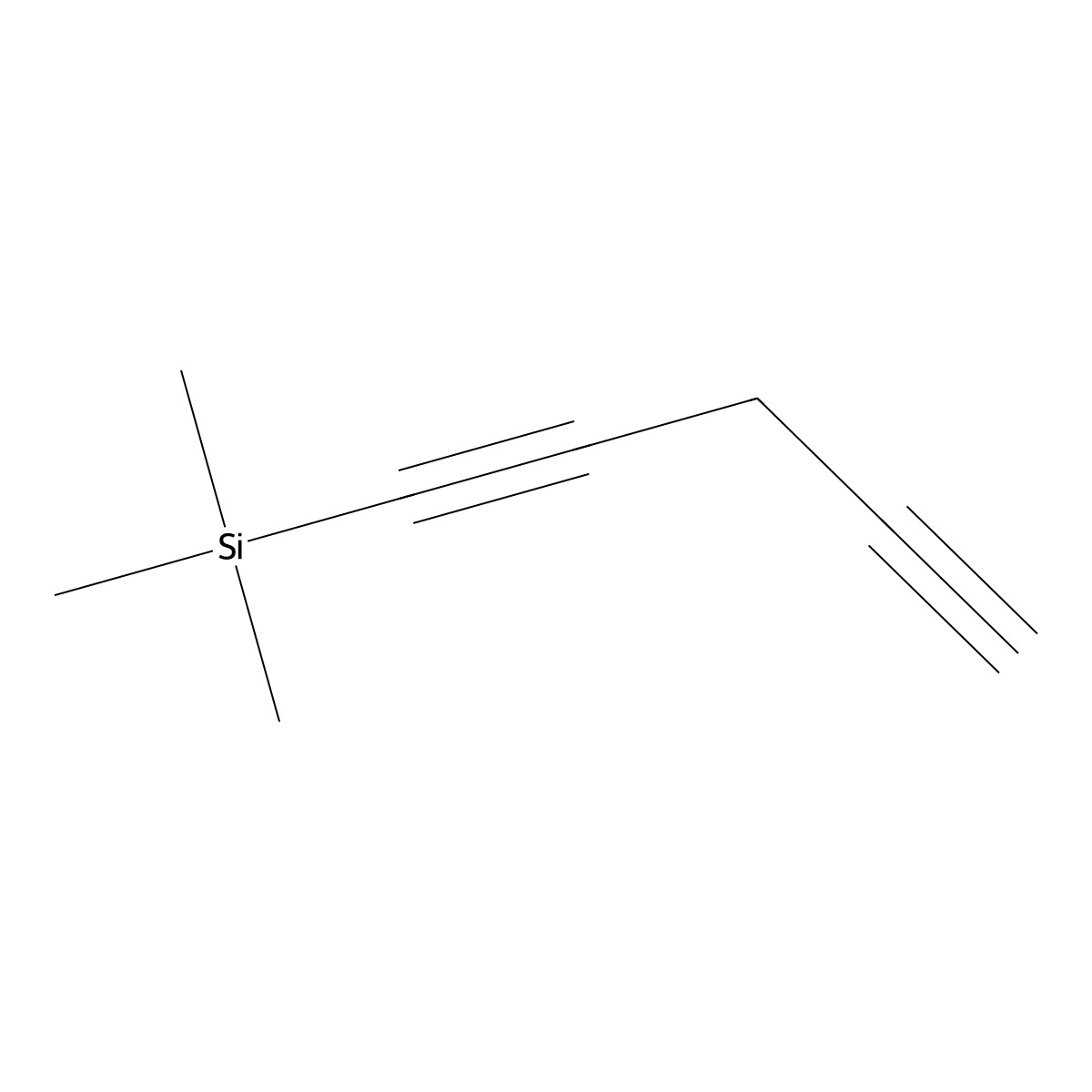 1-Trimethylsilyl-1,4-pentadiyne molecular structure, CAS 71789-10-1