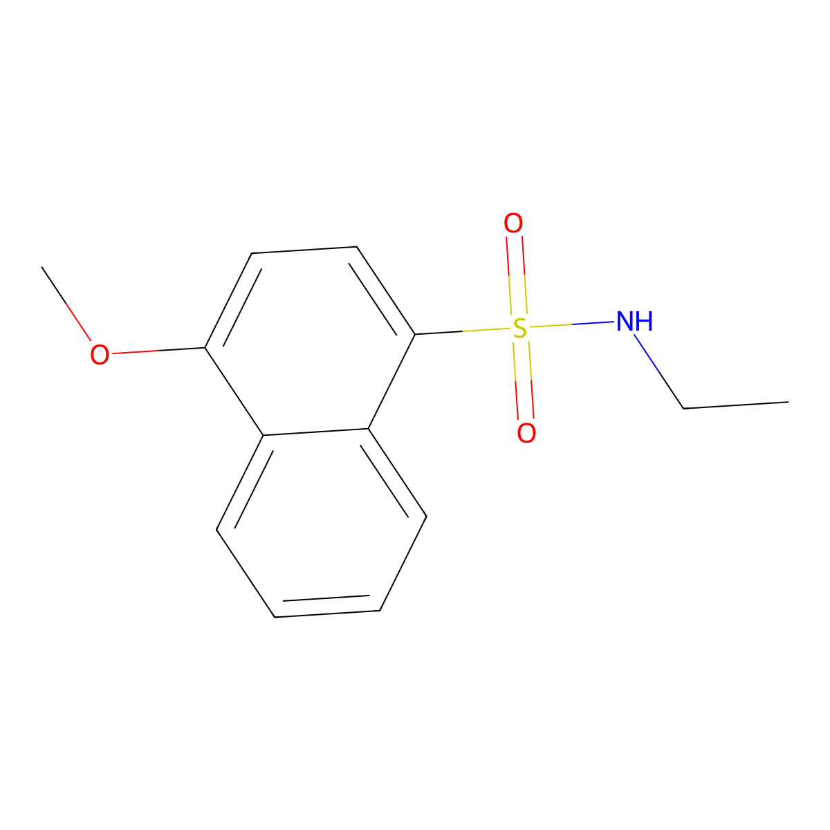 N-ethyl-4-methoxynaphthalene-1-sulfonamide molecular structure, CAS 717895-91-5