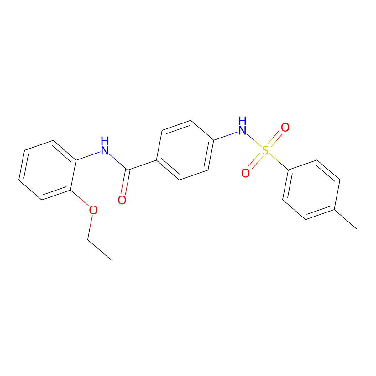 N-(2-ethoxyphenyl)-4-[(4-methylphenyl)sulfonylamino]benzamide molecular structure, CAS 717895-97-1