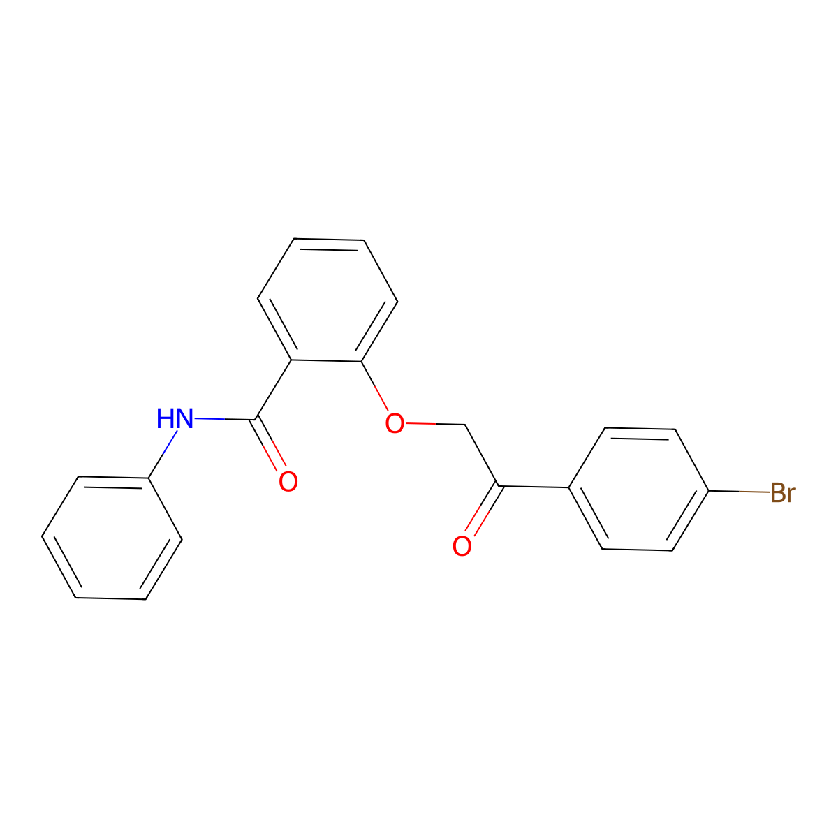 2-[2-(4-bromophenyl)-2-oxoethoxy]-N-phenylbenzamide molecular structure, CAS 717896-37-2