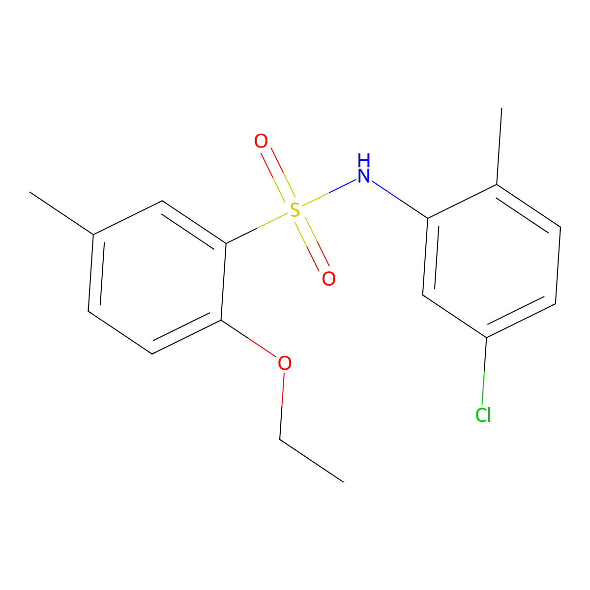 (5-Chloro-2-methylphenyl)[(2-ethoxy-5-methylphenyl)sulfonyl]amine molecular structure, CAS 717896-76-9