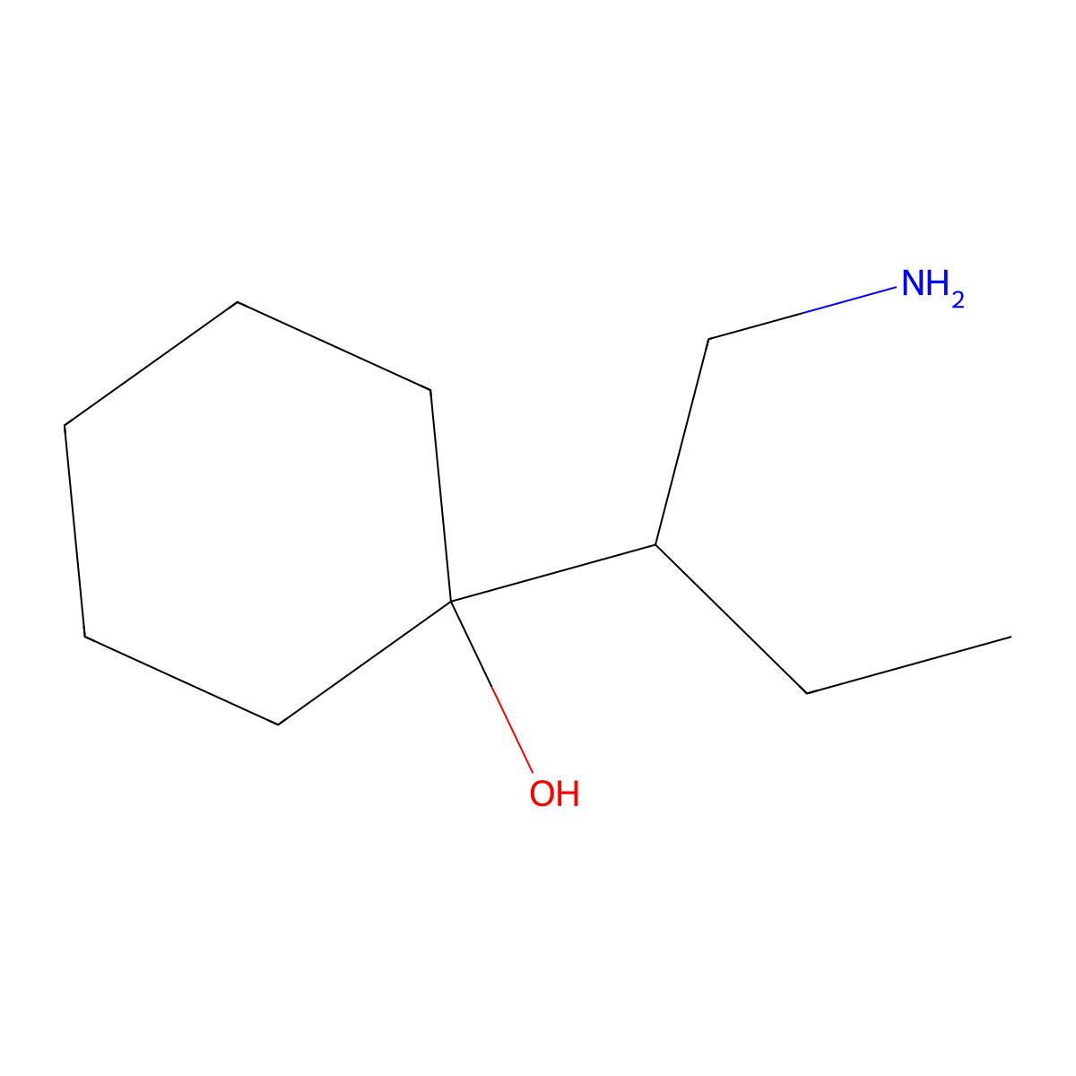 1-(1-Aminobutan-2-yl)cyclohexan-1-ol molecular structure, CAS 7179-02-4