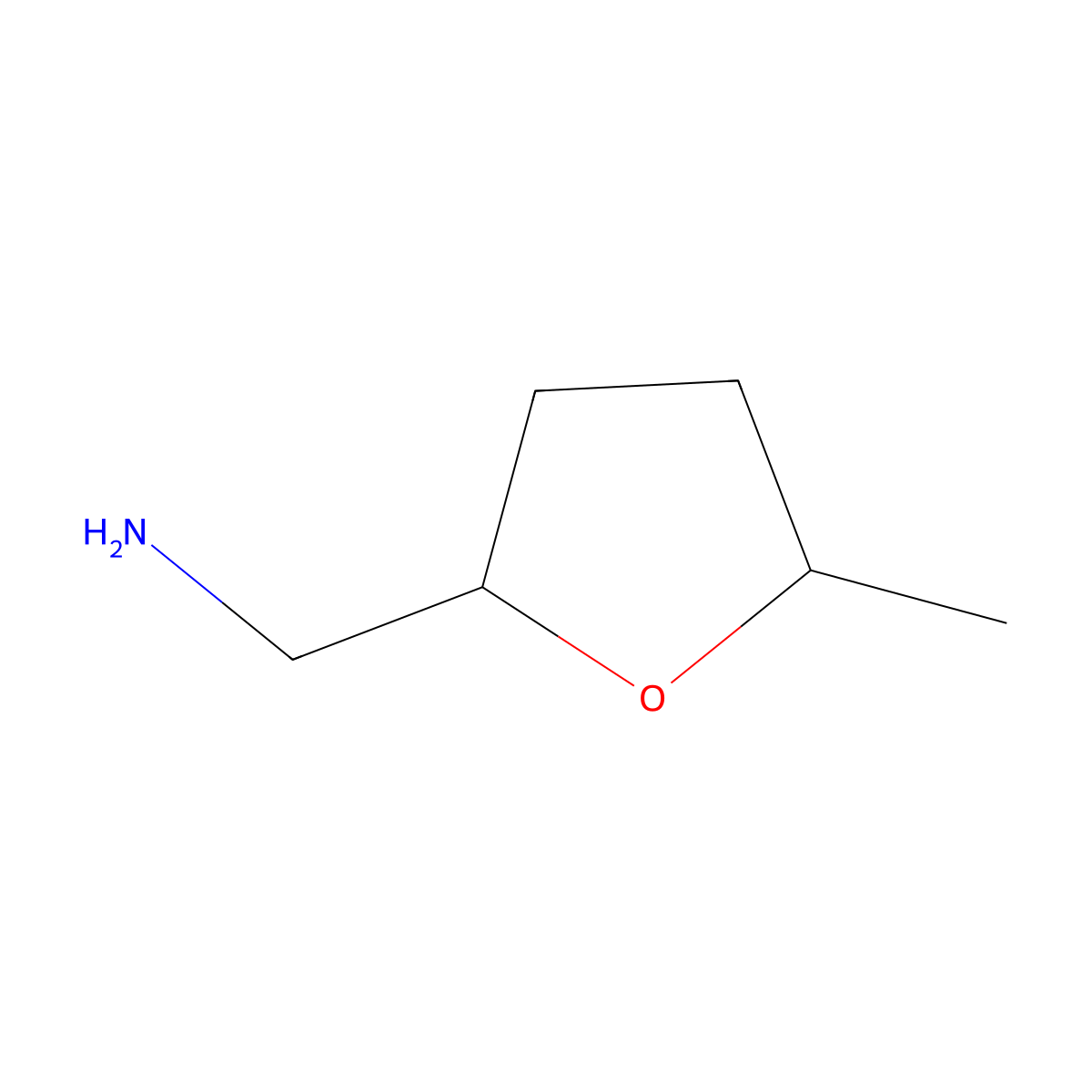 (5-Methyloxolan-2-yl)methanamine molecular structure, CAS 7179-91-1