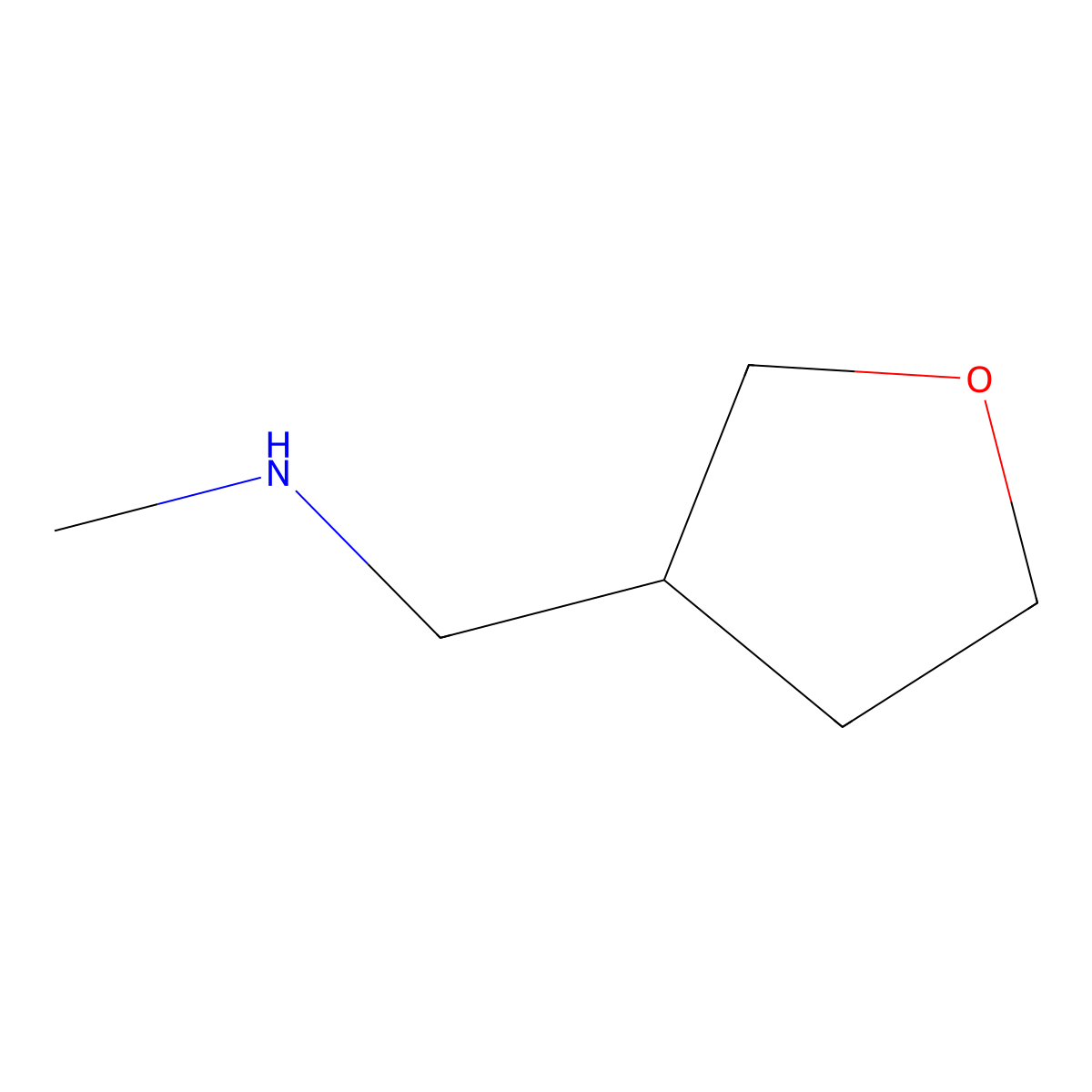 Methyl[(oxolan-3-yl)methyl]amine molecular structure, CAS 7179-93-3