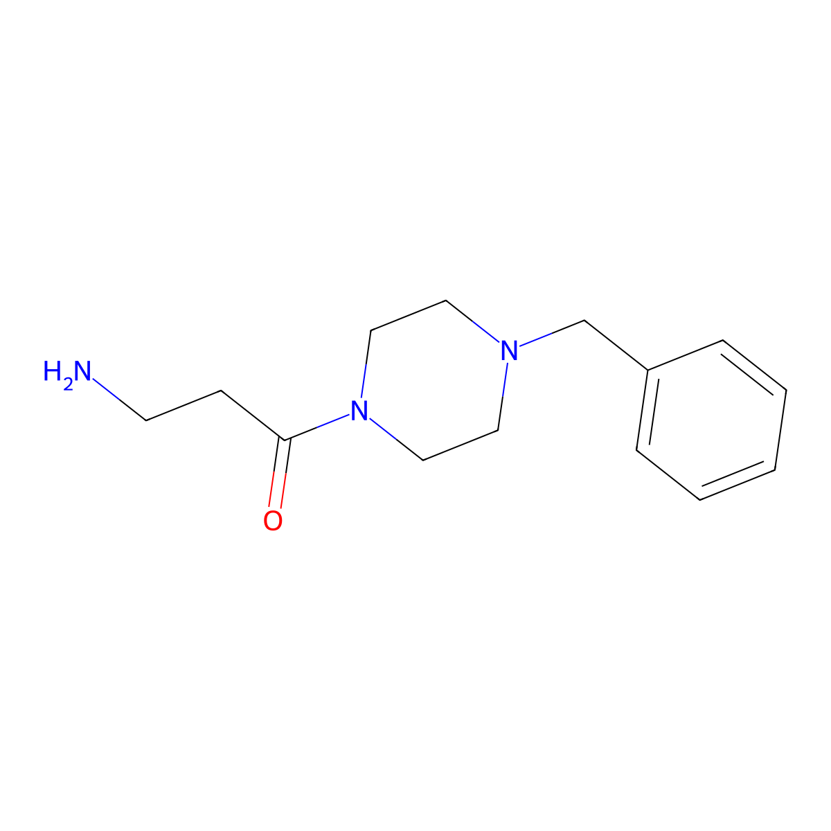 3-Amino-1-(4-benzylpiperazin-1-yl)propan-1-one molecular structure, CAS 717904-34-2