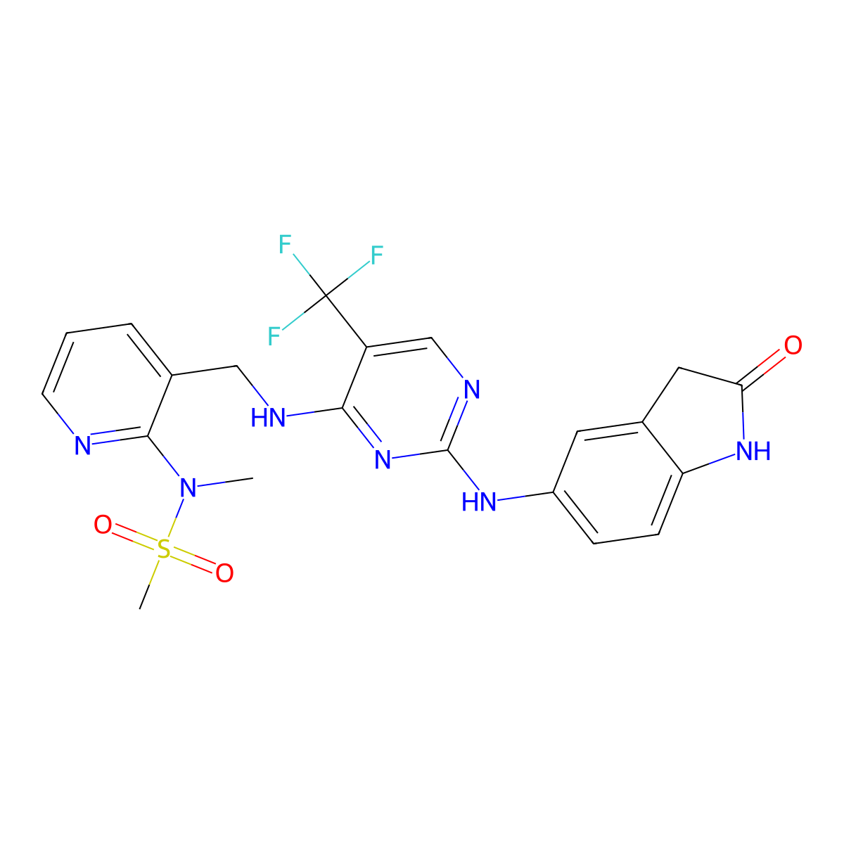 PF-562271 molecular structure, CAS 717907-75-0