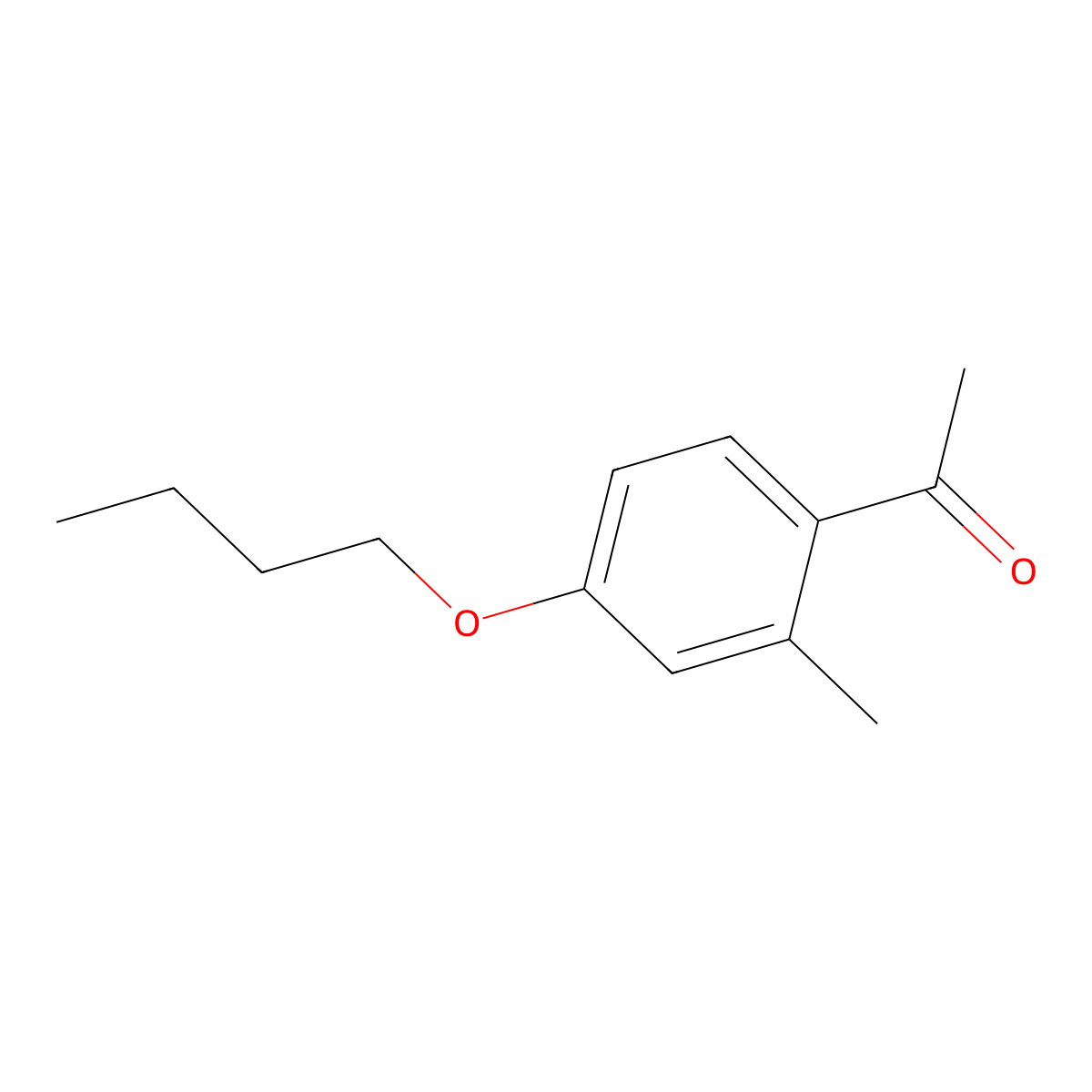 4'-Butoxy-2'-methylacetophenone molecular structure, CAS 717910-00-4