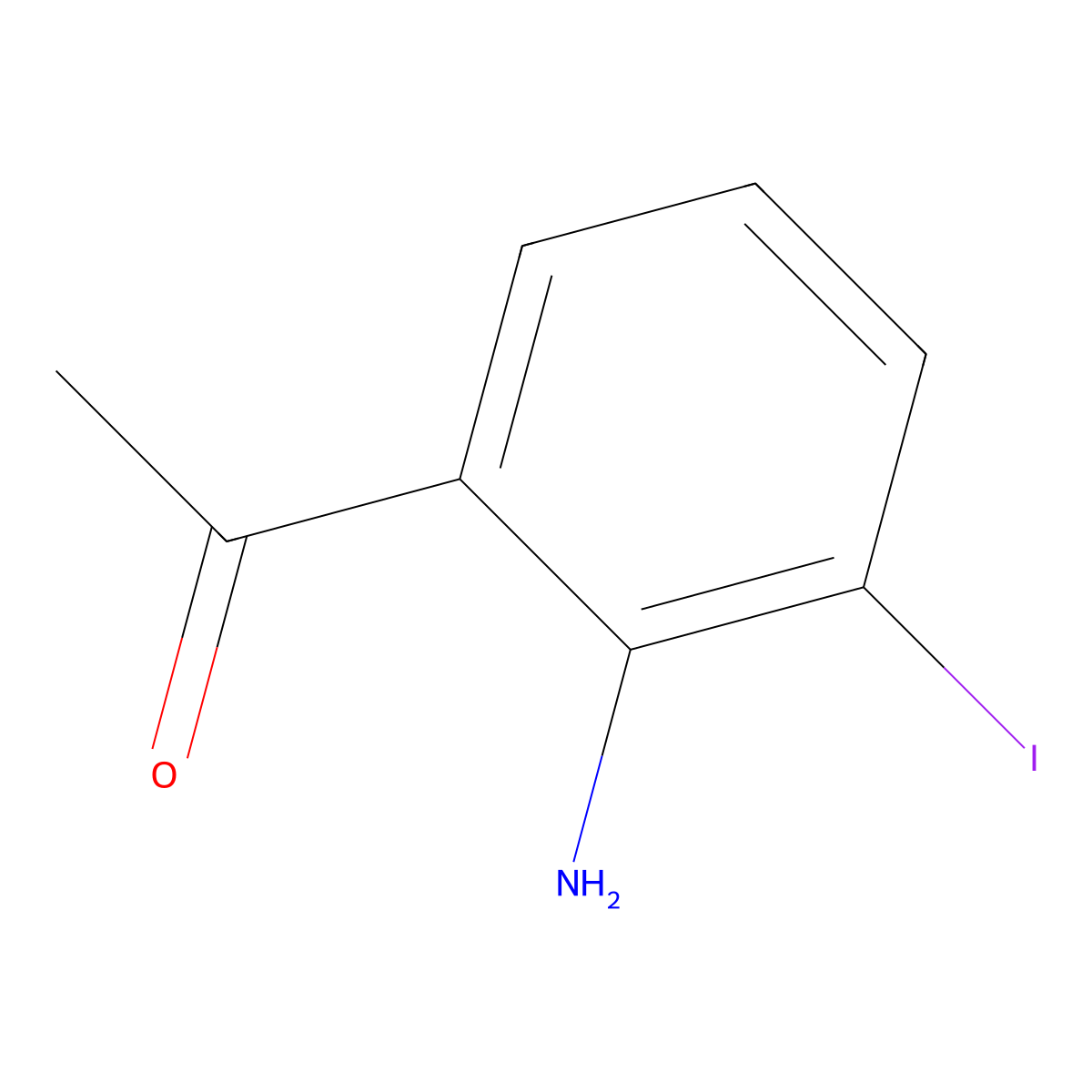 1-(2-Amino-3-iodophenyl)ethanone molecular structure, CAS 717915-93-0
