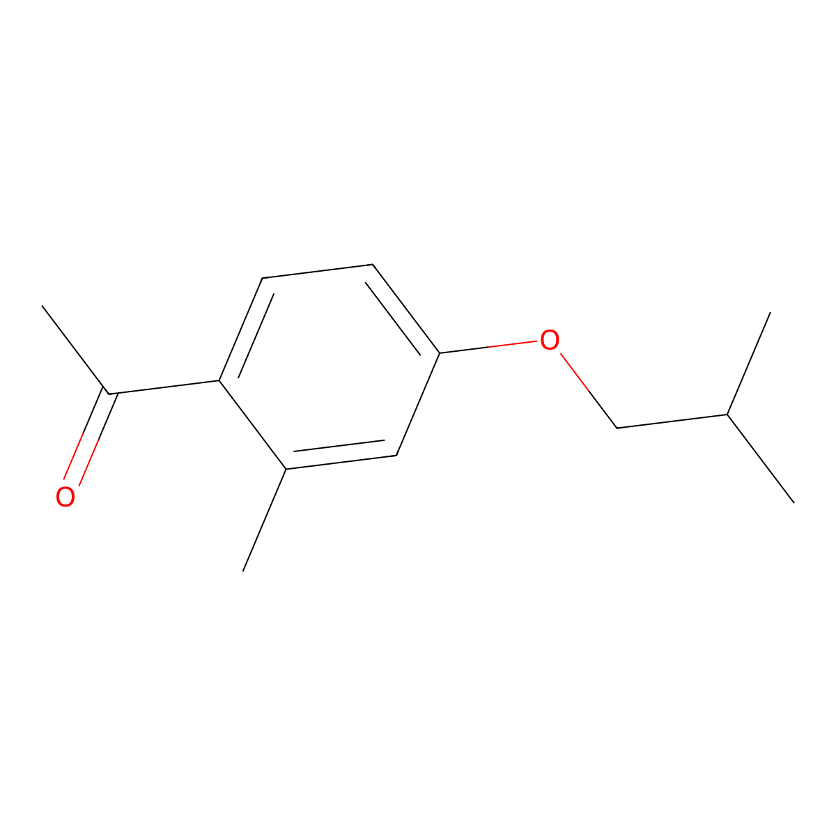 4'-iso-Butoxy-2'-methylacetophenone molecular structure, CAS 717915-97-4