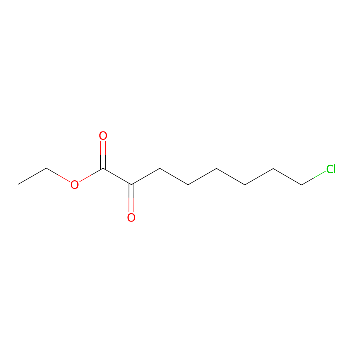 Ethyl 8-chloro-2-oxooctanoate molecular structure, CAS 717919-91-0