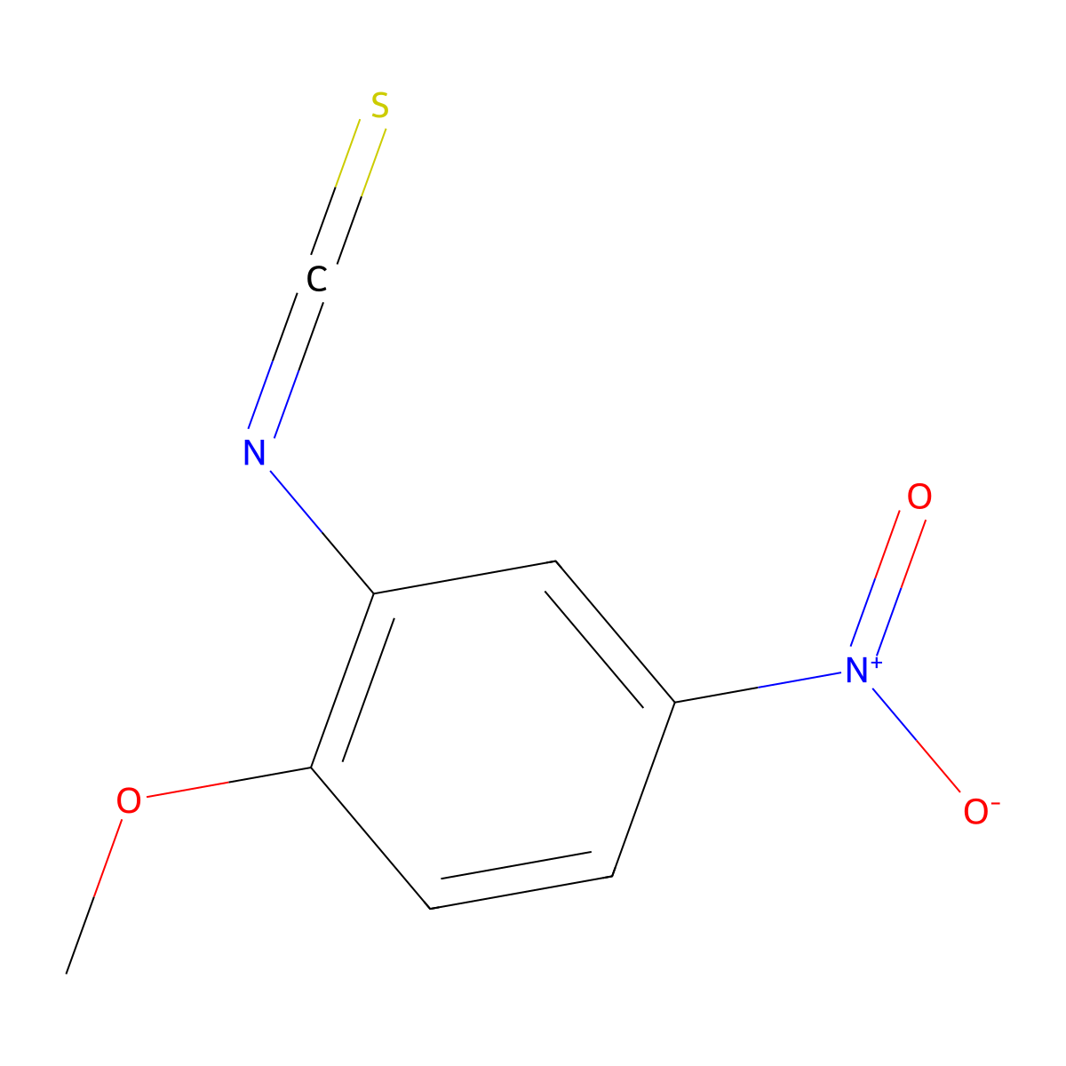 2-Isothiocyanato-1-methoxy-4-nitrobenzene molecular structure, CAS 71793-51-6