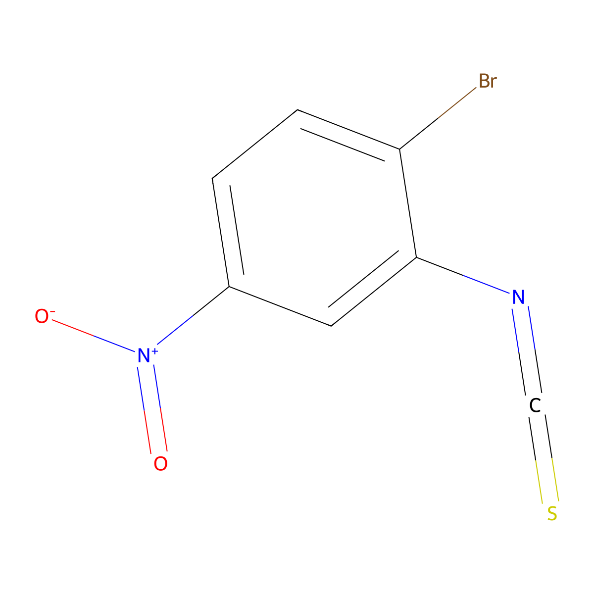 1-Bromo-2-isothiocyanato-4-nitrobenzene molecular structure, CAS 71793-52-7