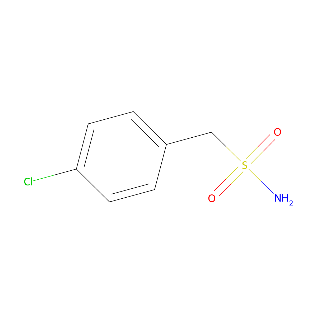 (4-Chlorophenyl)methanesulfonamide molecular structure, CAS 71799-35-4