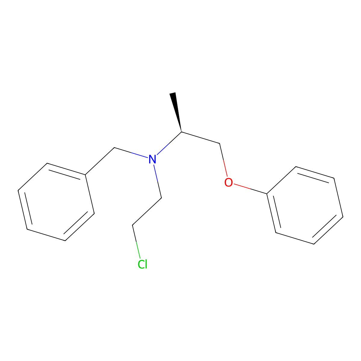 (S)-Phenoxybenzamine molecular structure, CAS 71799-90-1