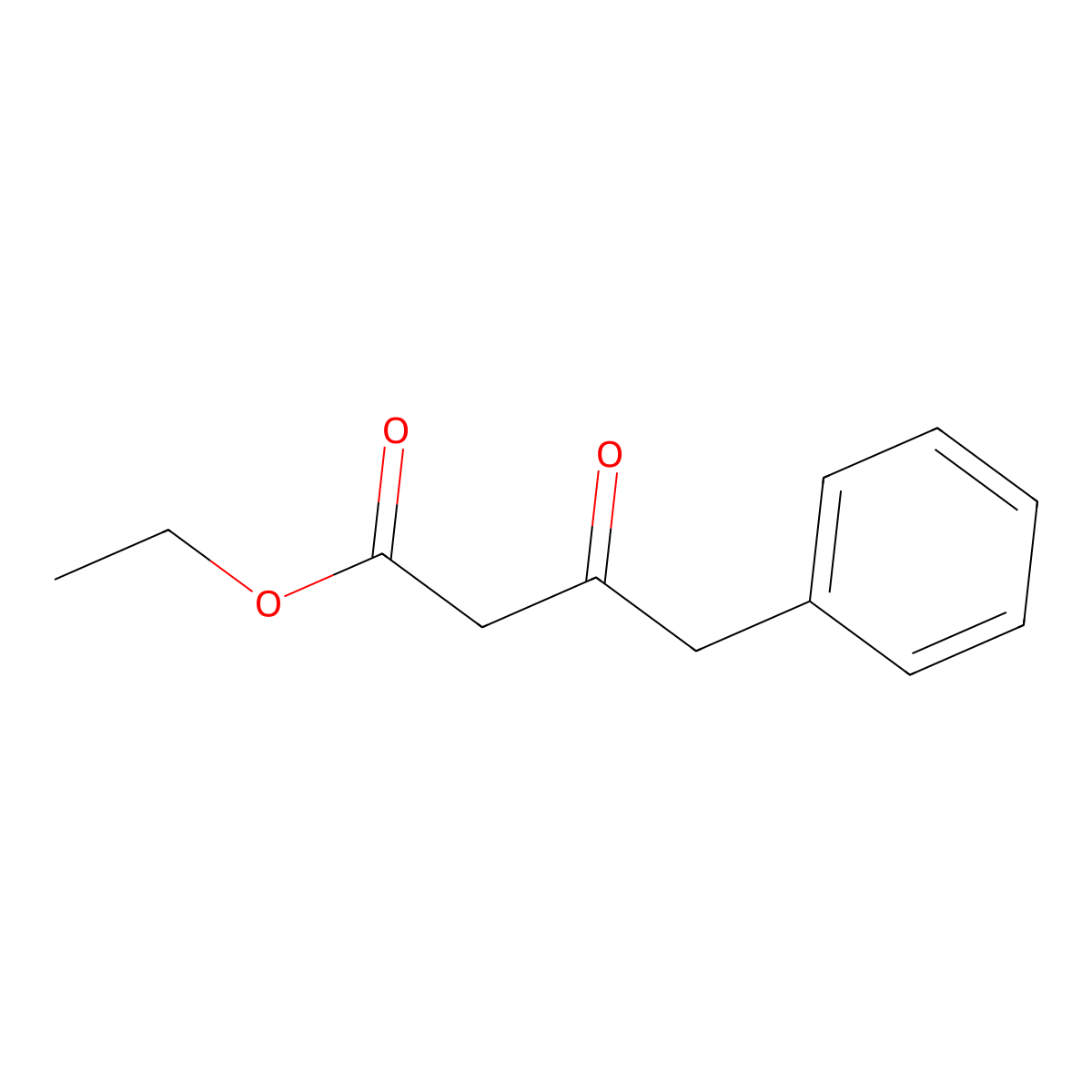 Ethyl 3-oxo-4-phenylbutanoate molecular structure, CAS 718-08-1