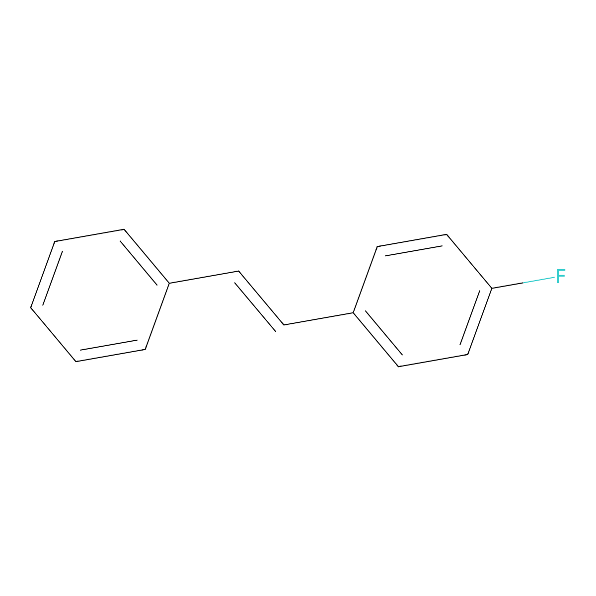 1-Fluoro-4-((E)-styryl)-benzene molecular structure, CAS 718-25-2
