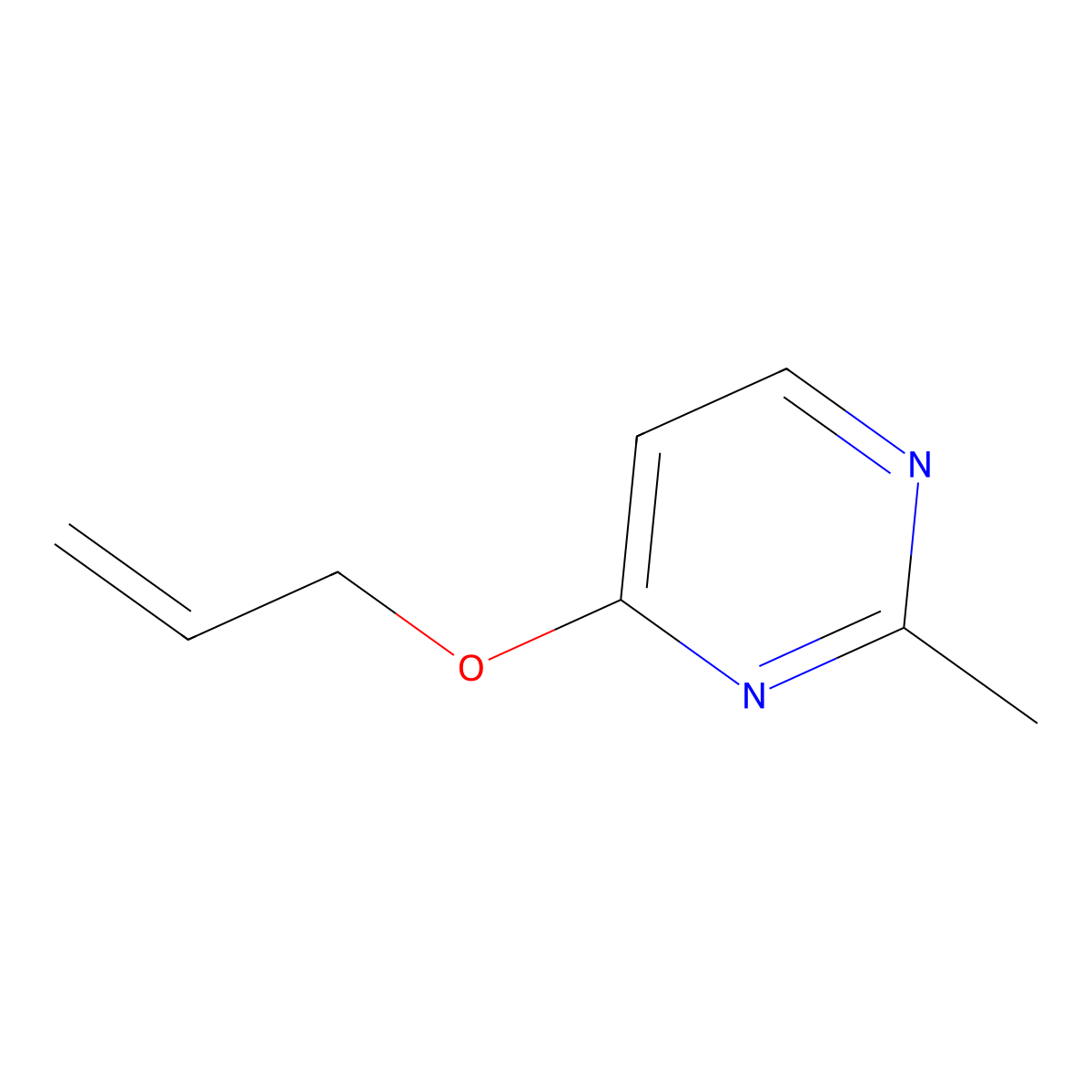 4-(Allyloxy)-2-methylpyrimidine molecular structure, CAS 7180-92-9