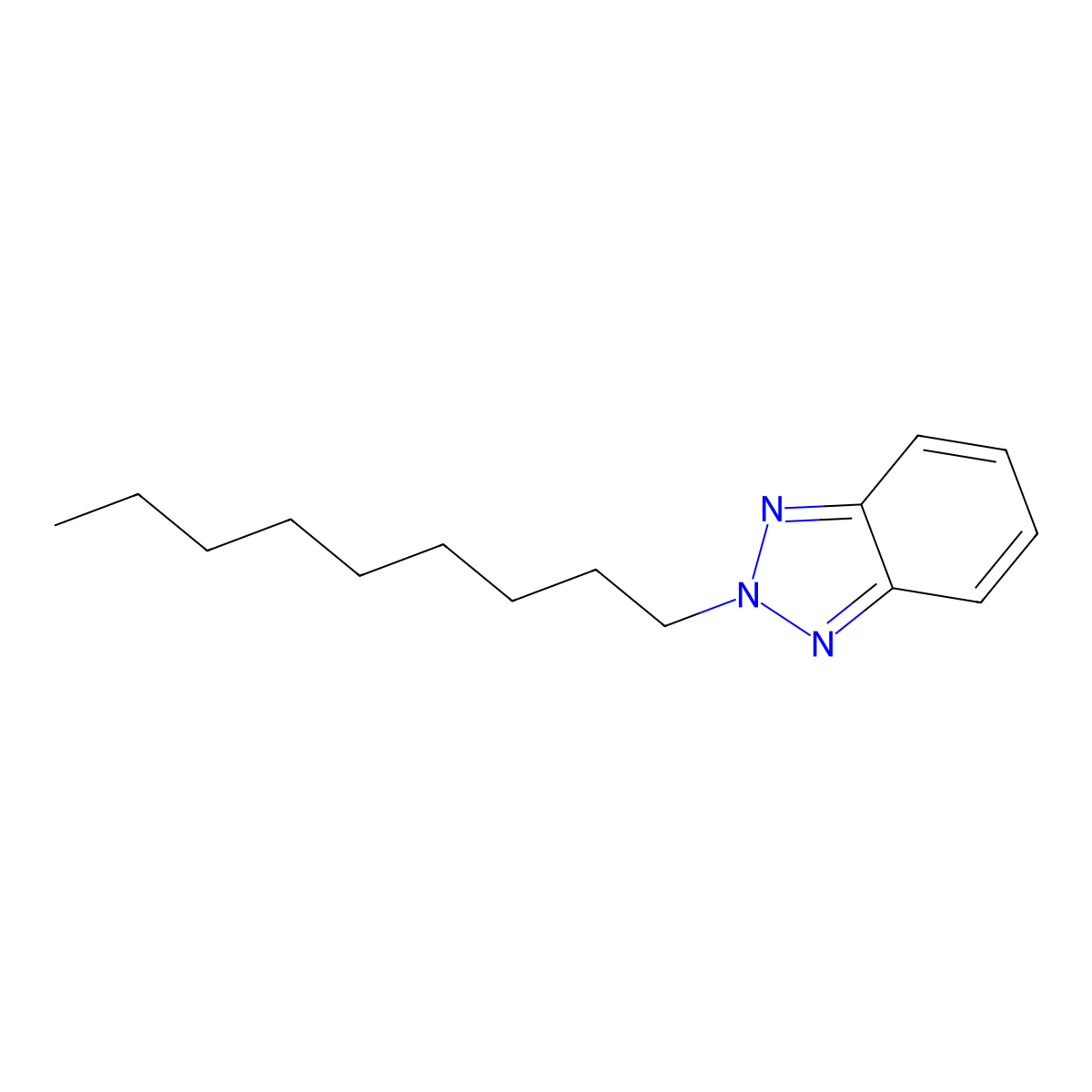 2-Nonyl-2H-1,2,3-benzotriazole molecular structure, CAS 71800-83-4