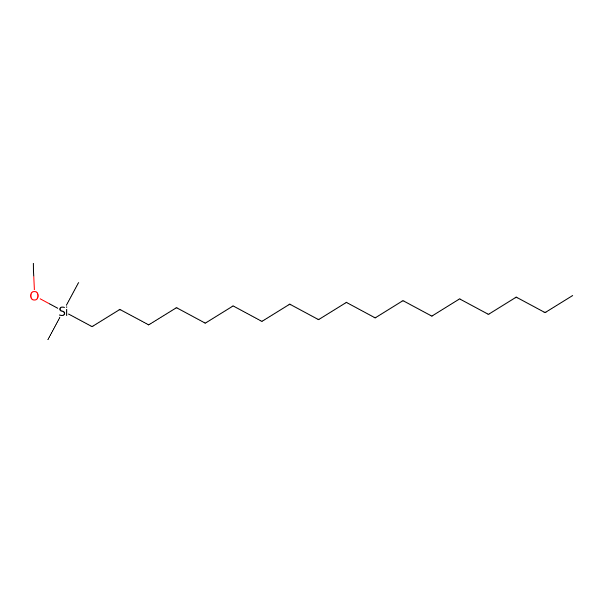 Silane, methoxydimethyloctadecyl- molecular structure, CAS 71808-65-6