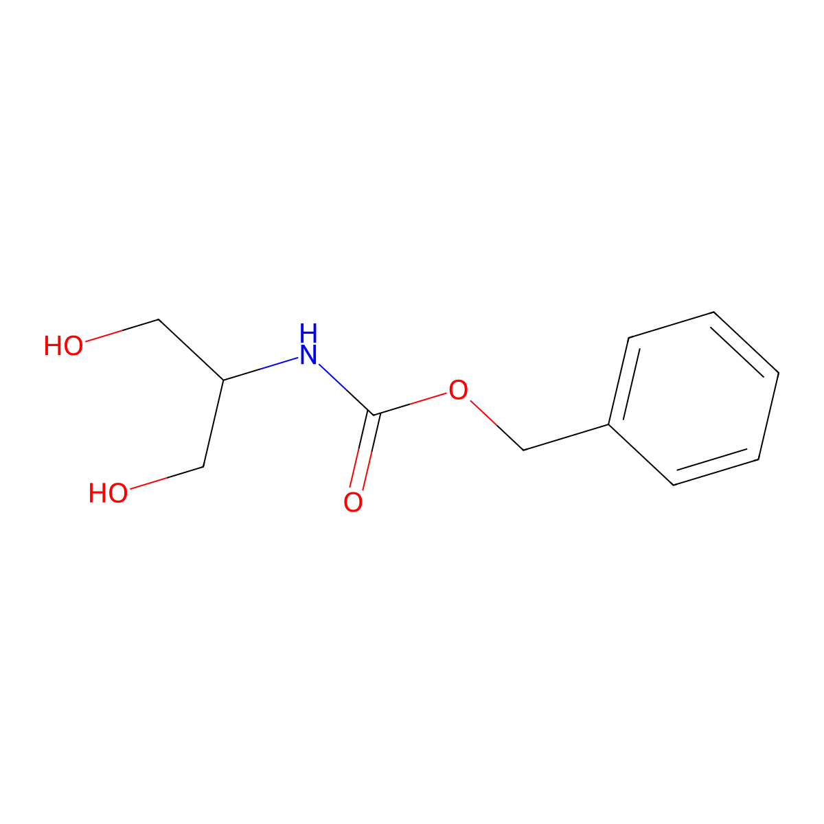 N-Cbz-2-amino-1,3-propanediol molecular structure, CAS 71811-26-2