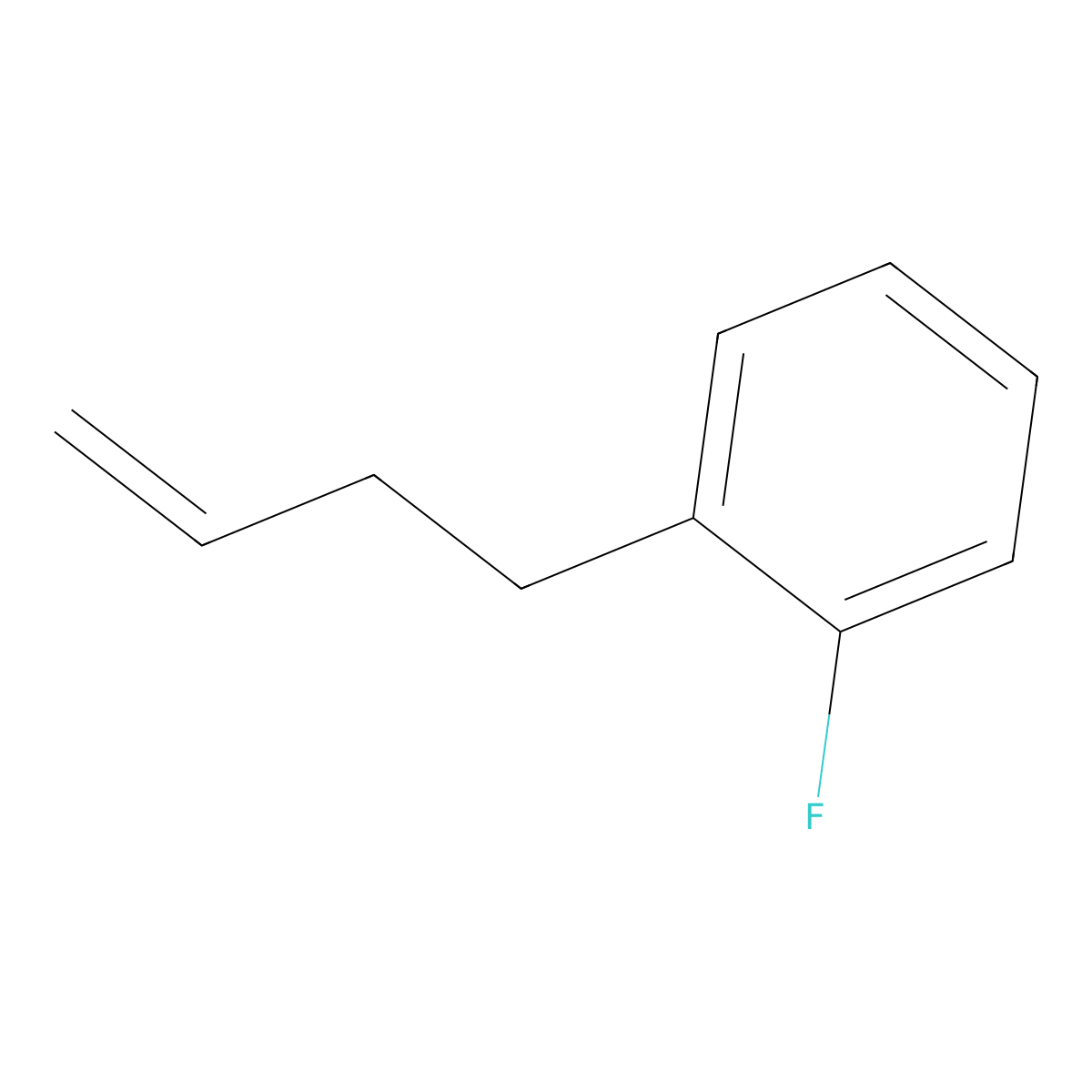 4-(2-Fluorophenyl)-1-butene molecular structure, CAS 71813-51-9