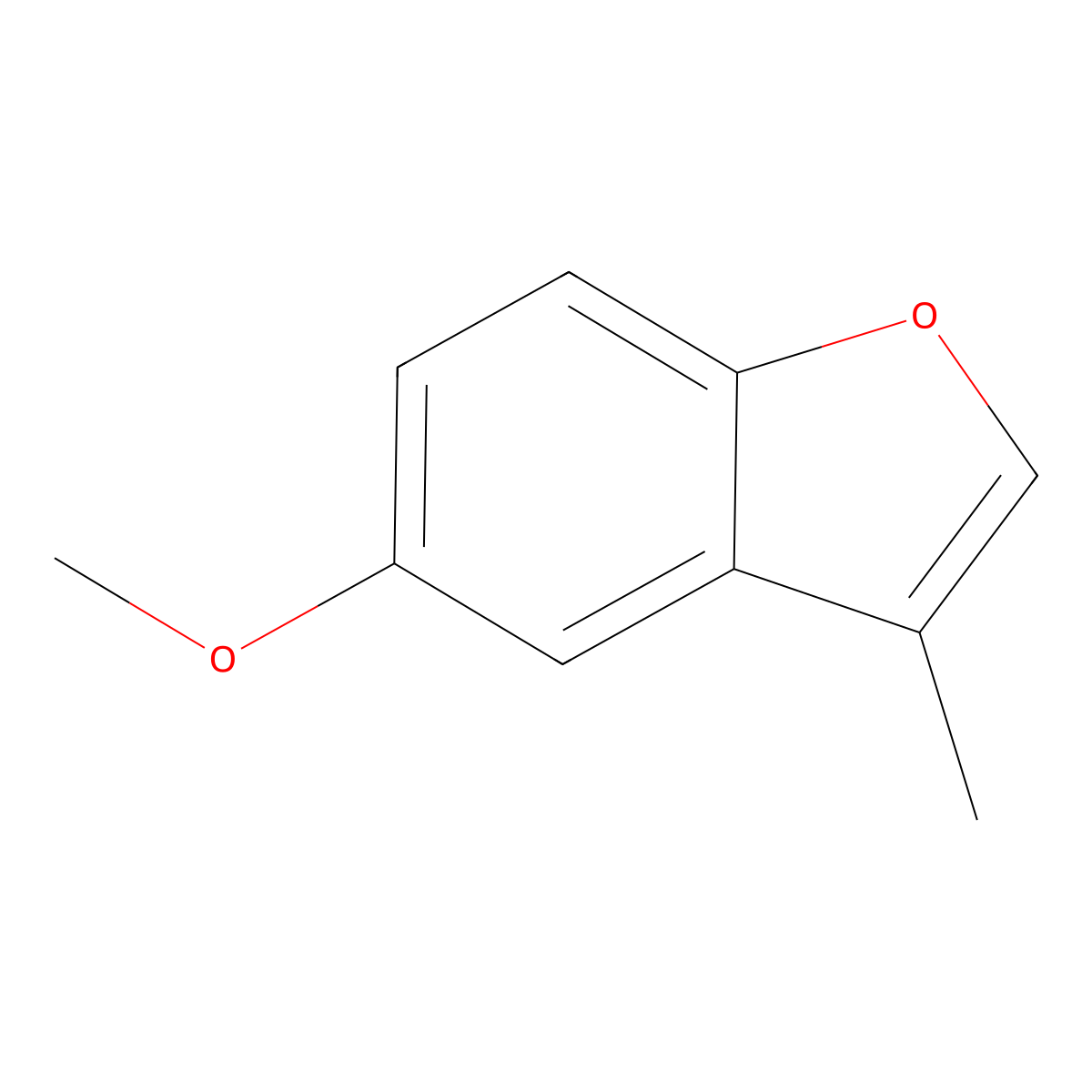 5-Methoxy-3-methylbenzofuran molecular structure, CAS 7182-30-1