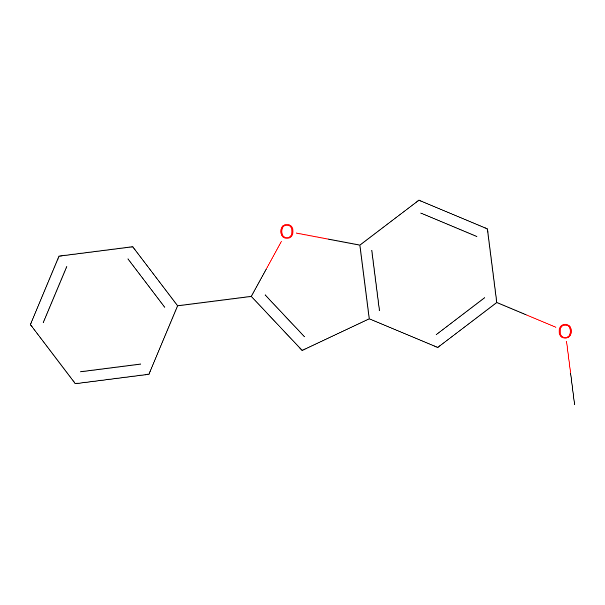 5-Methoxy-2-phenylbenzofuran molecular structure, CAS 7182-32-3