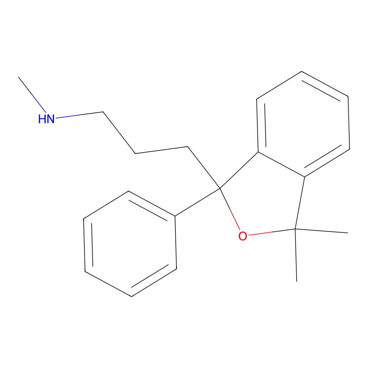 Talopram molecular structure, CAS 7182-51-6