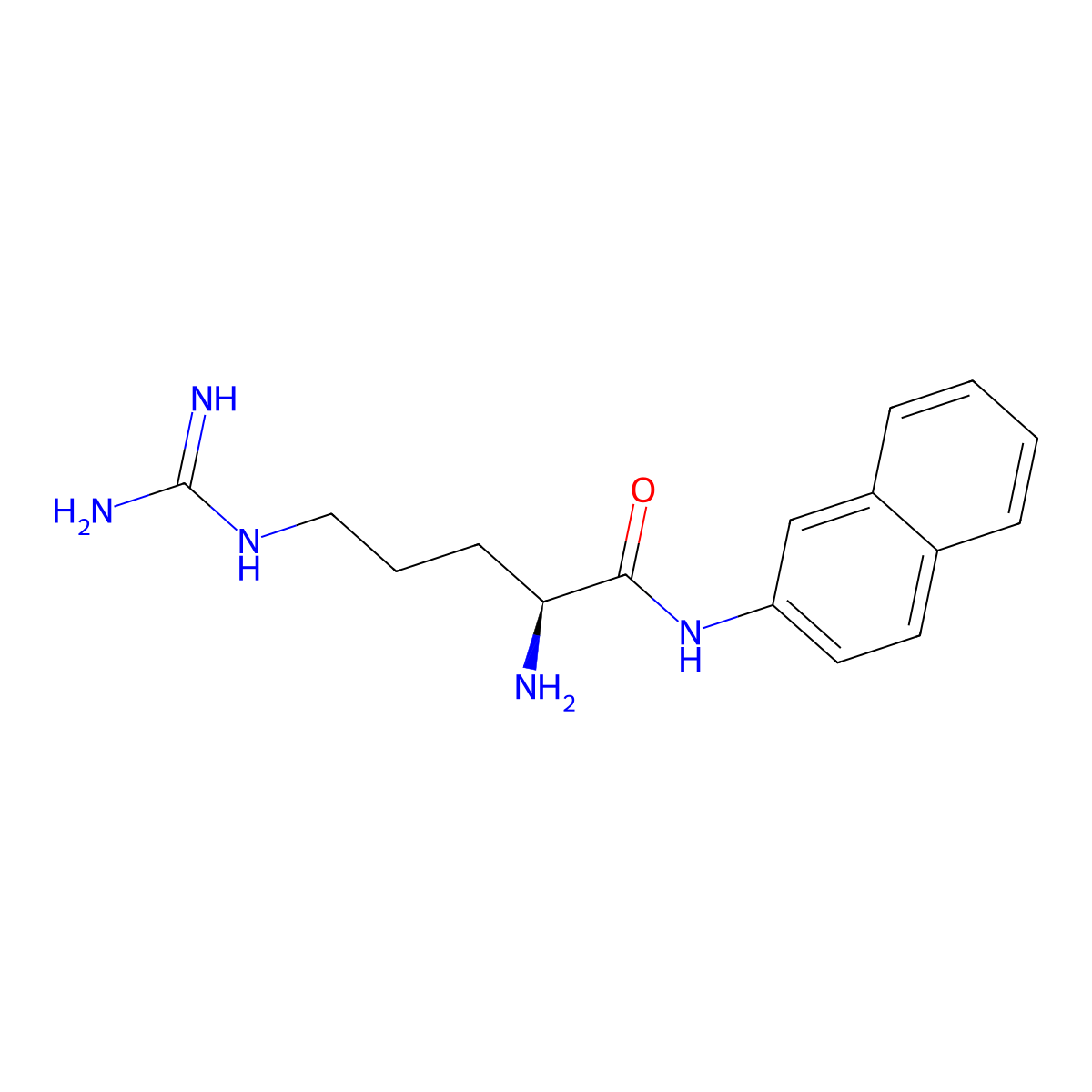 Arginine beta-naphthylamide molecular structure, CAS 7182-70-9