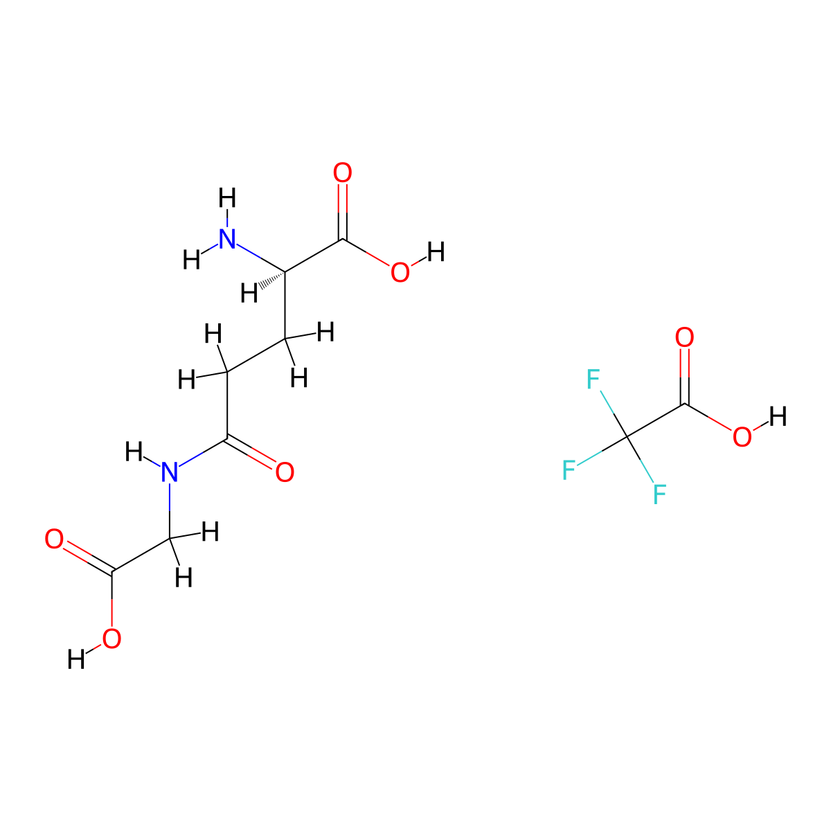 gamma-D-Glutamylglycine (trifluoroacetate salt) molecular structure, CAS 71822-19-0