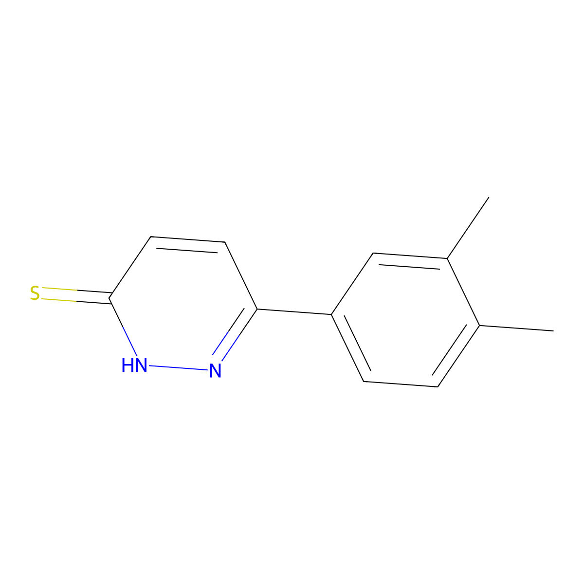 6-(3,4-Dimethylphenyl)pyridazine-3-thiol molecular structure, CAS 71823-12-6