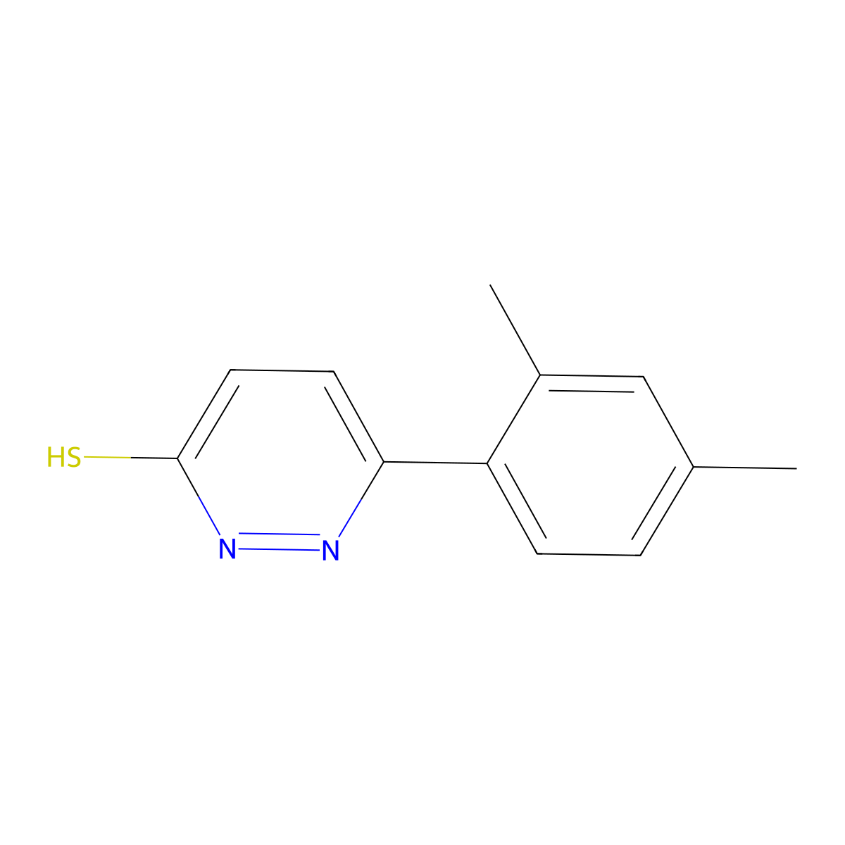 6-(2,4-Dimethylphenyl)pyridazine-3-thiol molecular structure, CAS 71823-13-7